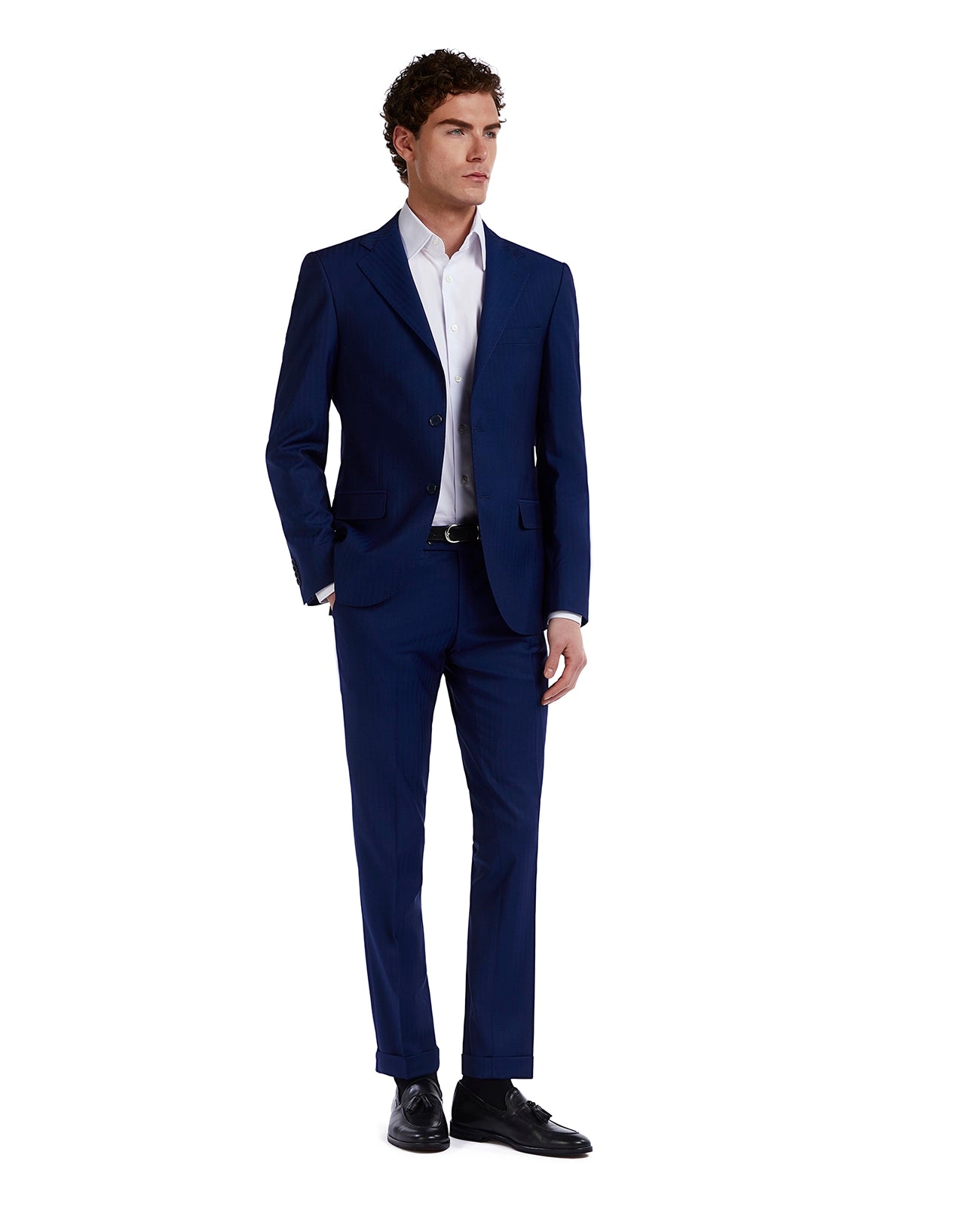 Traje París solar azul