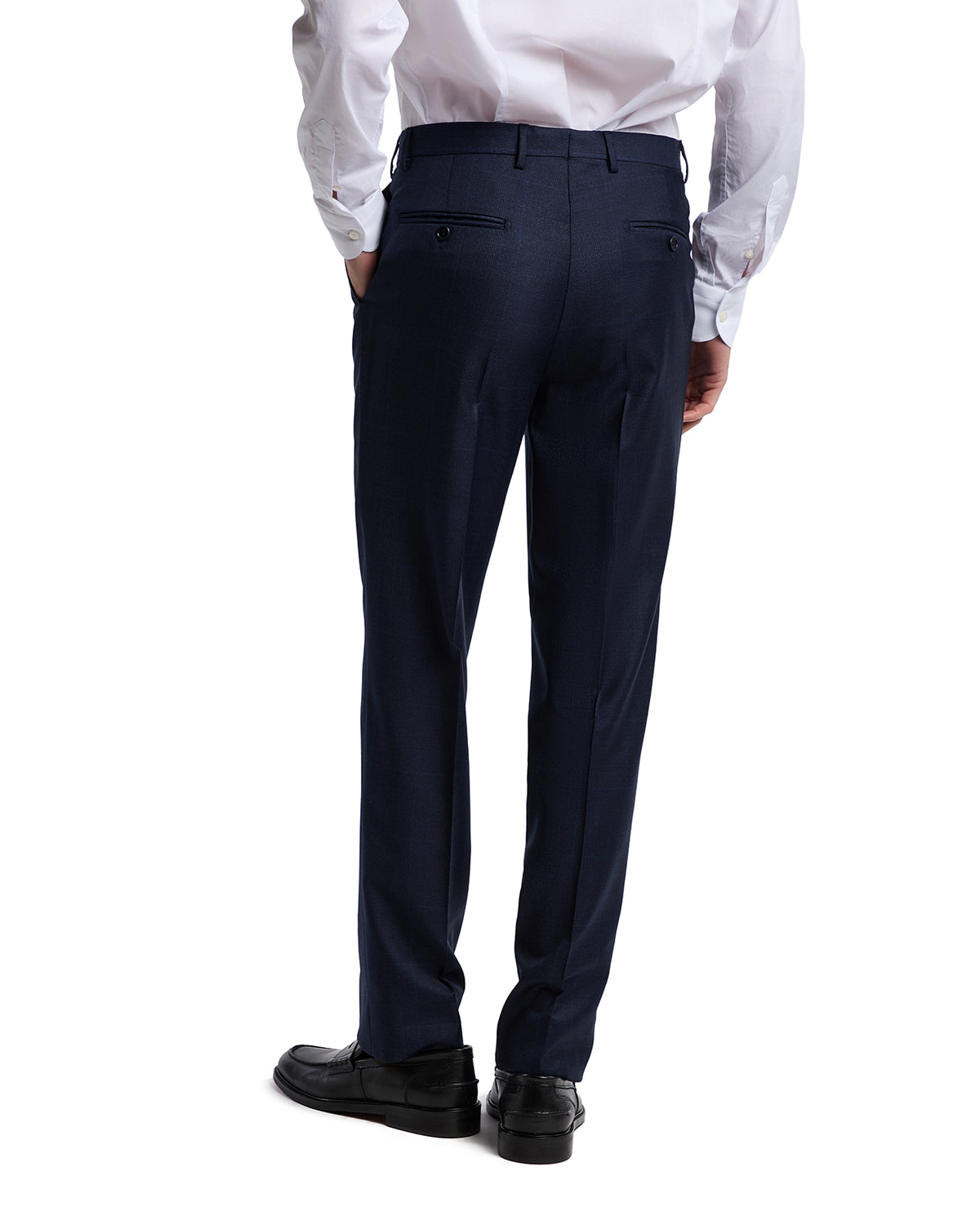 Abito Milano a quadri in lana Perennial Canonico blu