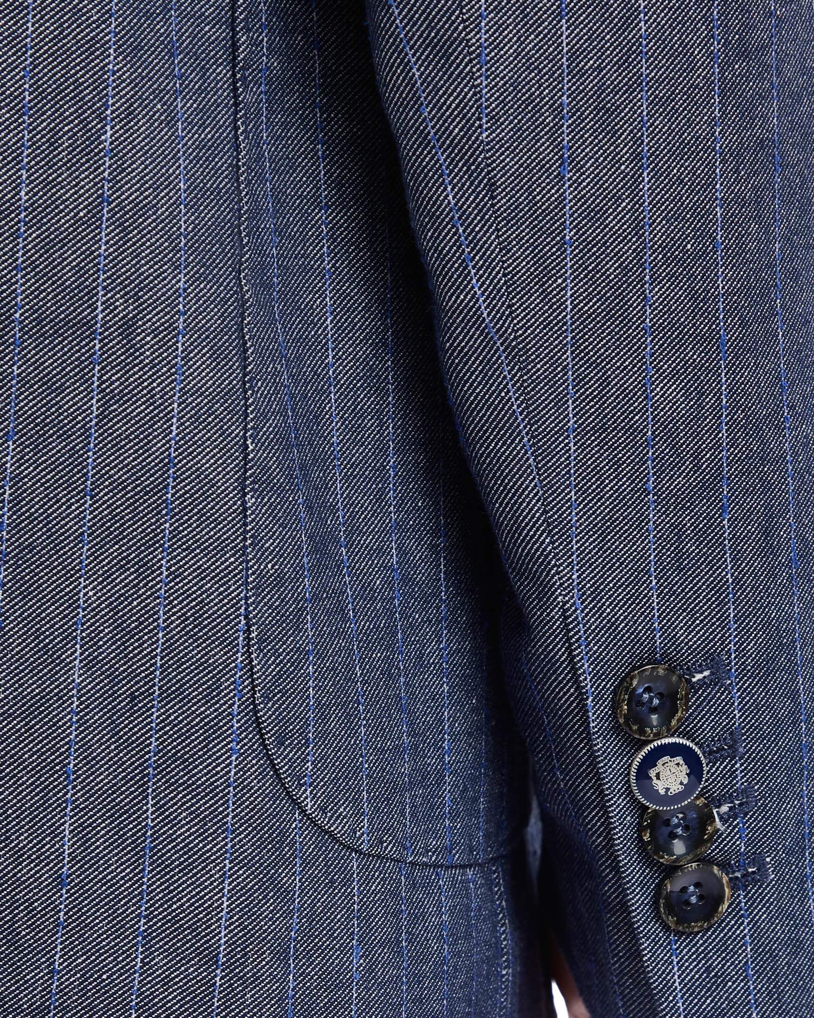 Vernazza blue pinstripe jacket