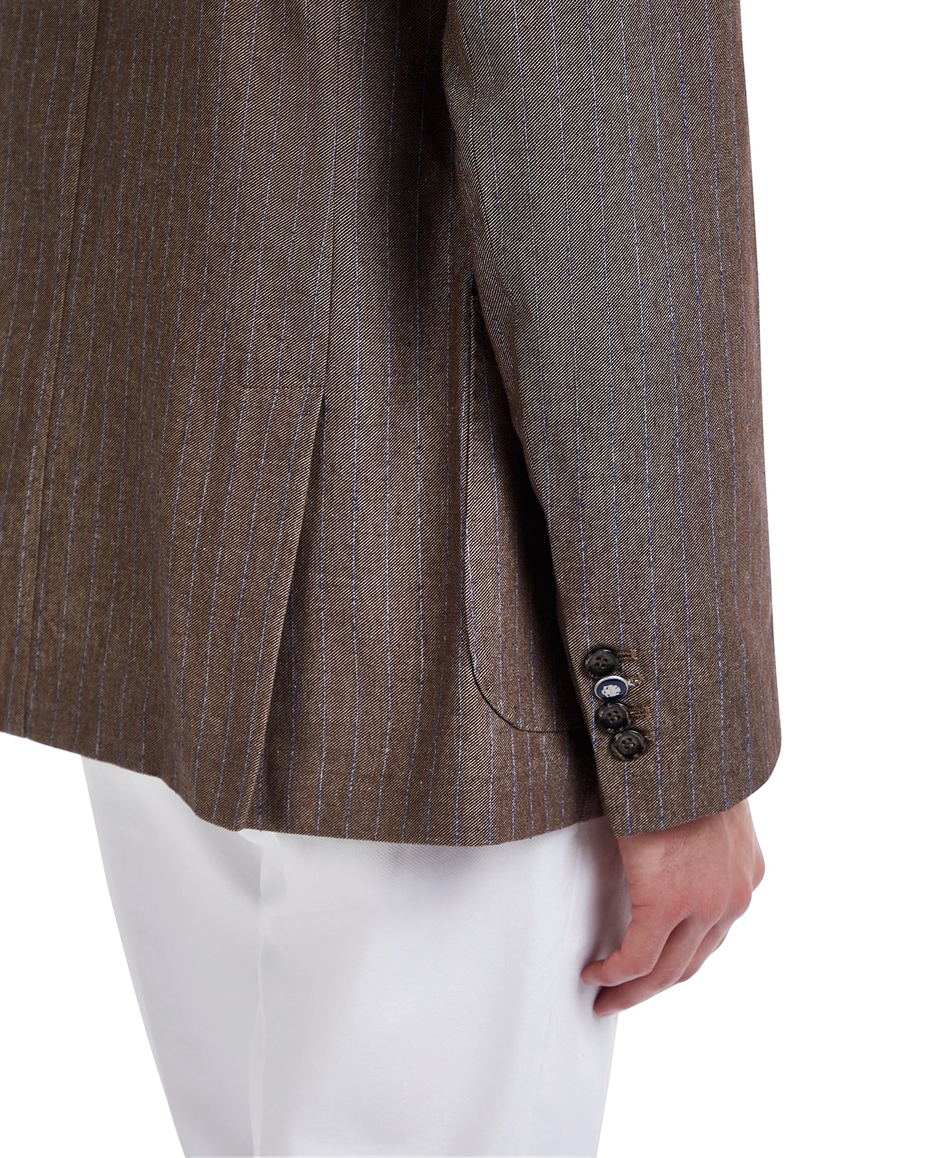 Chaqueta Vernazza a rayas diplomáticas beige
