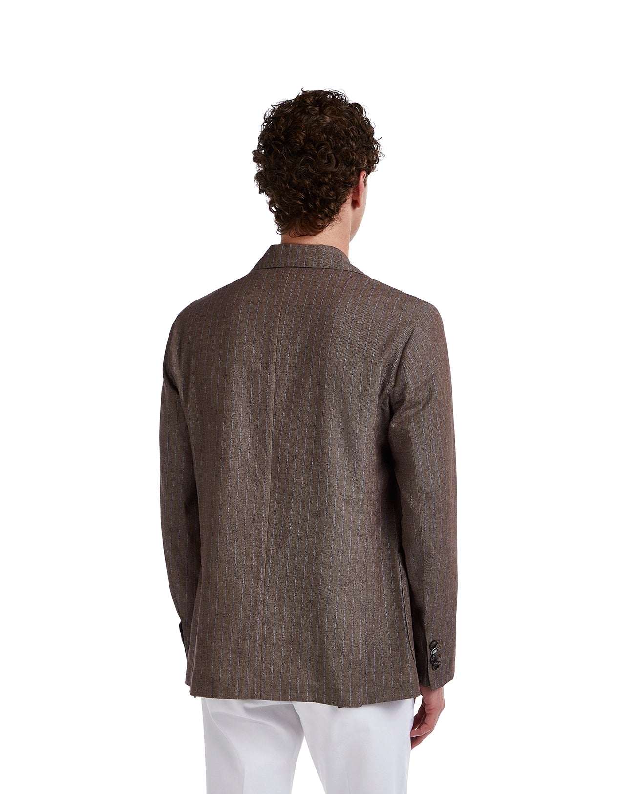 Chaqueta Vernazza a rayas diplomáticas beige
