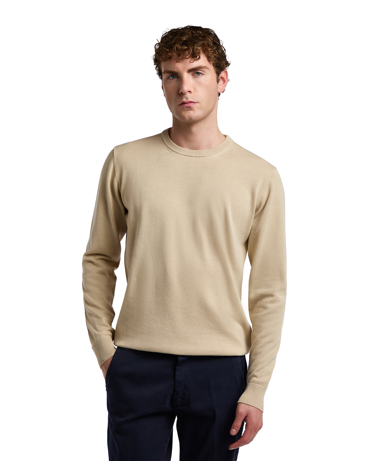 Maglioncino Ugo in cotone beige