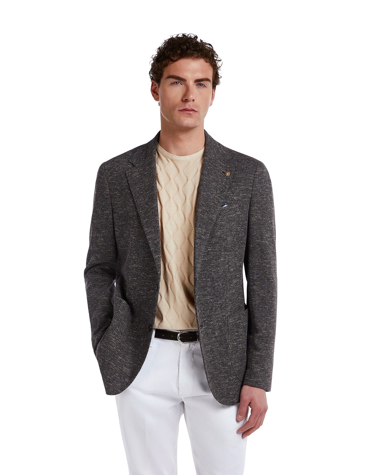 Jacket Erice mélange dark brown