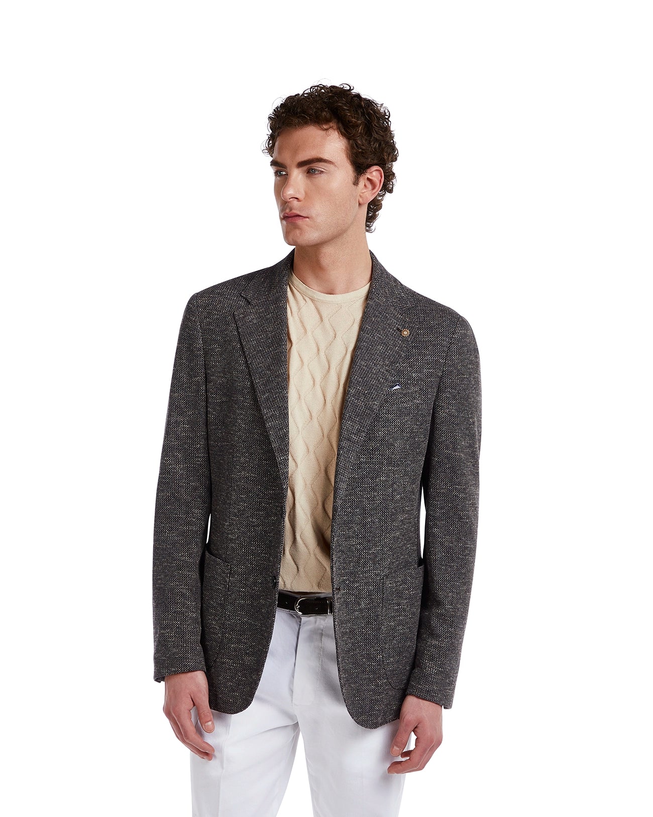 Jacket Erice mélange dark brown