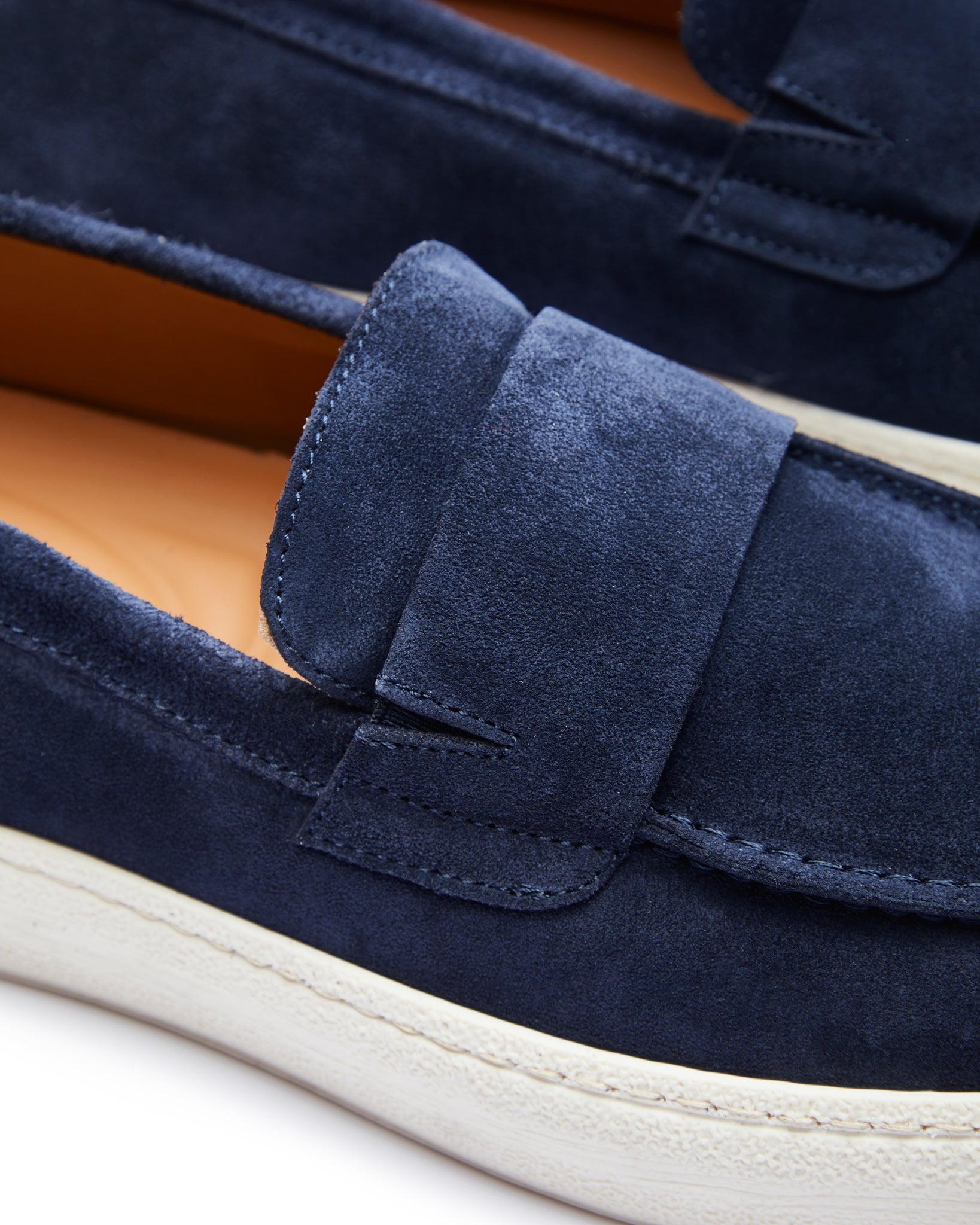 Mocasín Maxime de ante azul