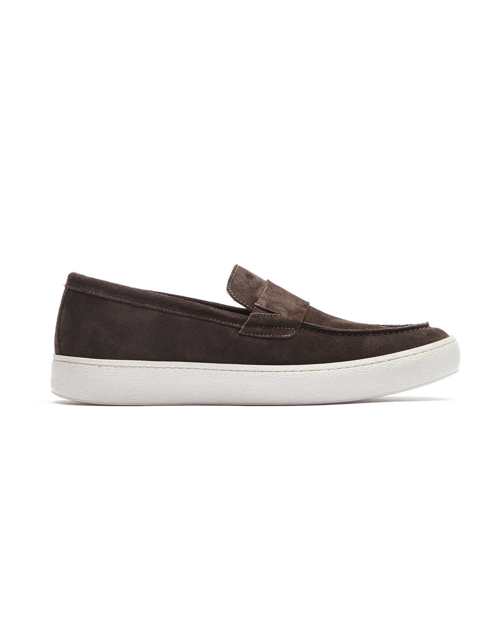 Zapato sin cordones Maxime de ante color marrón oscuro