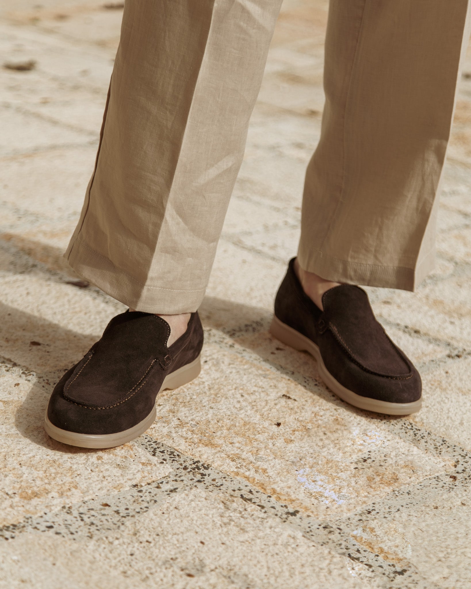 Valeri - mocassino scamosciato moro