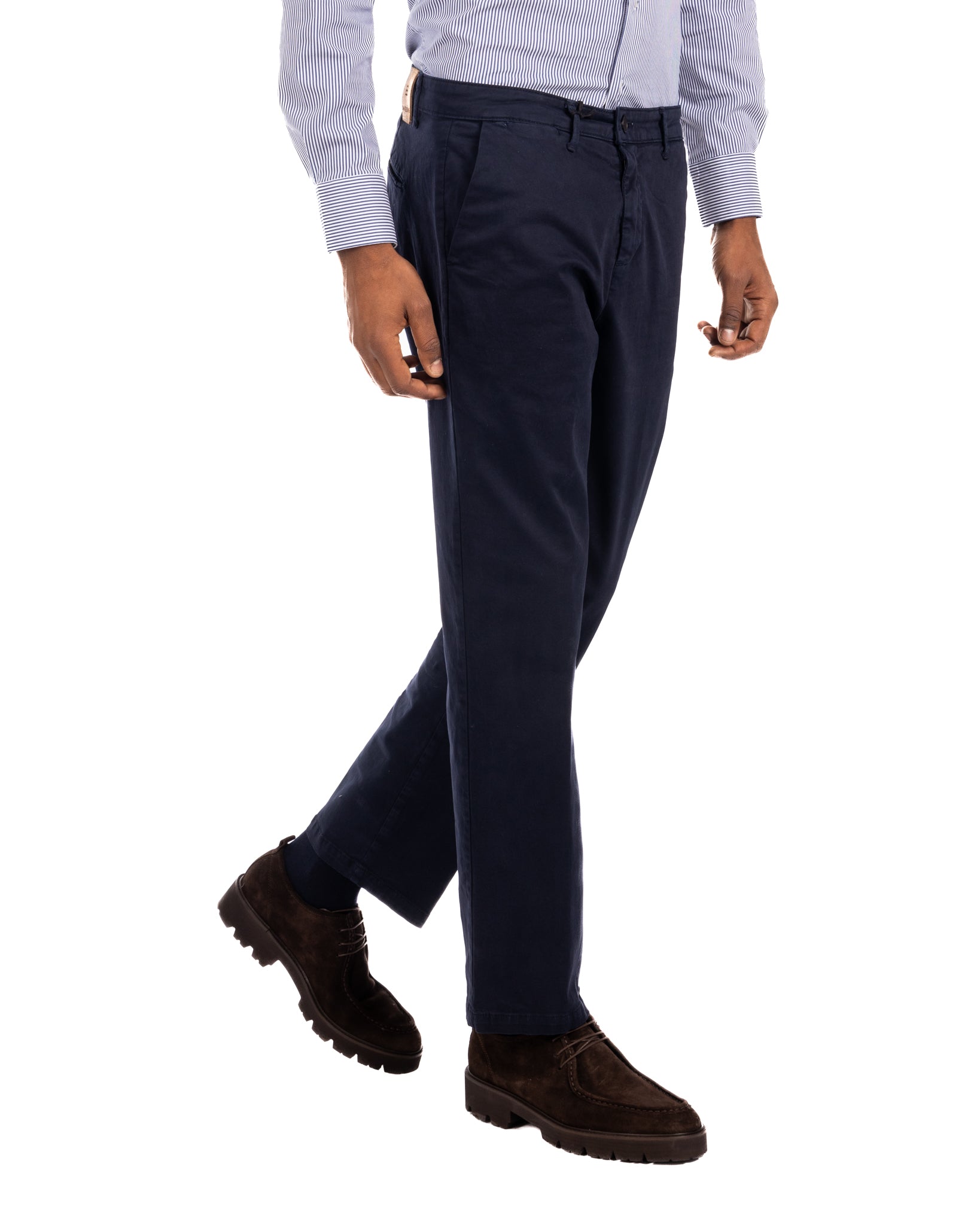 Sorrento - blue wide bottom trousers