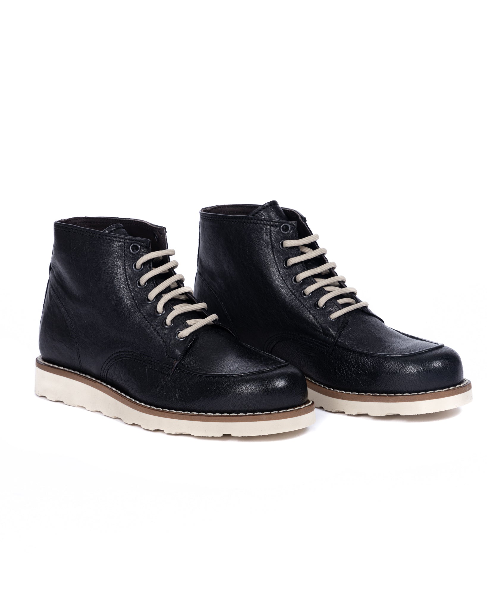 Moon - botte en cuir noir