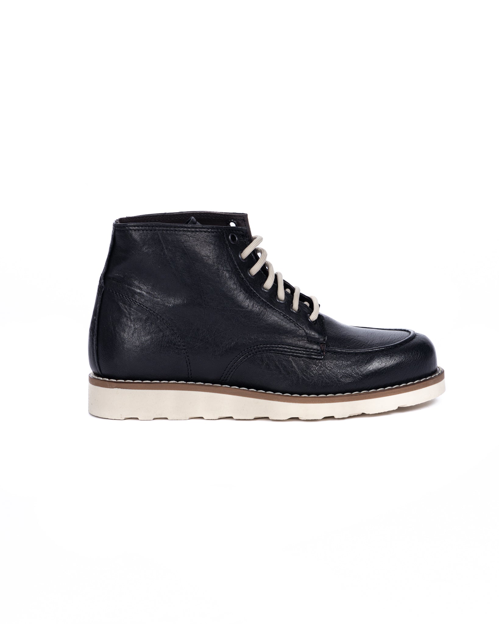 Moon - botte en cuir noir
