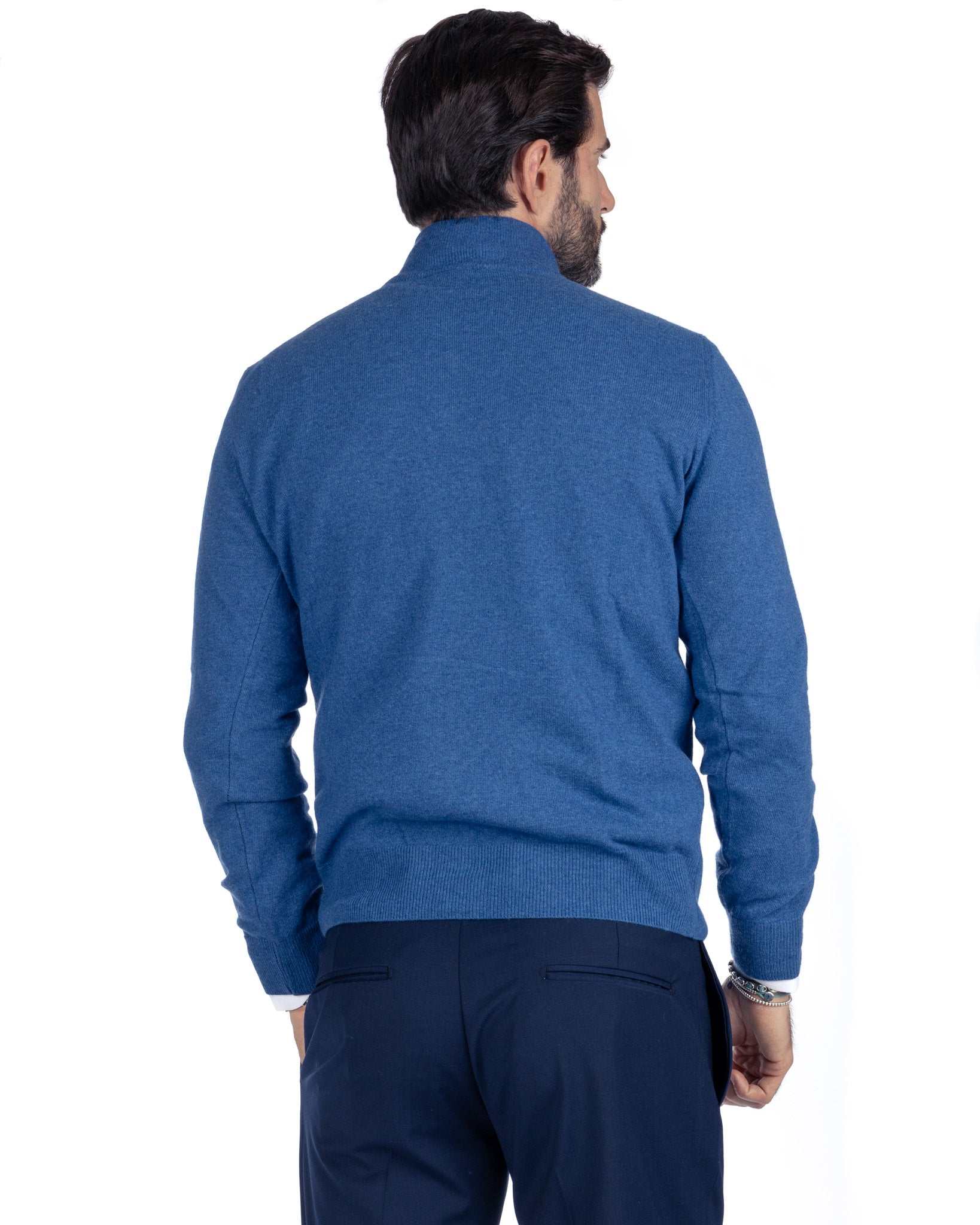 Rory - pull zippé en mélange de cachemire royal