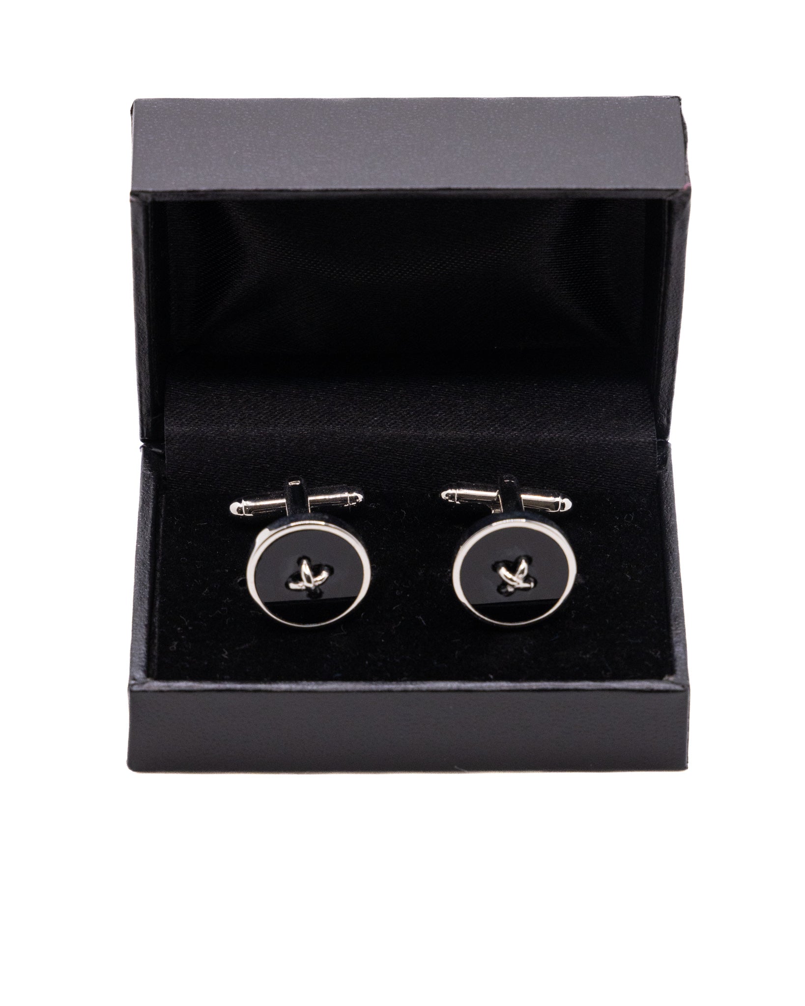 Torelli - silver and black cufflinks