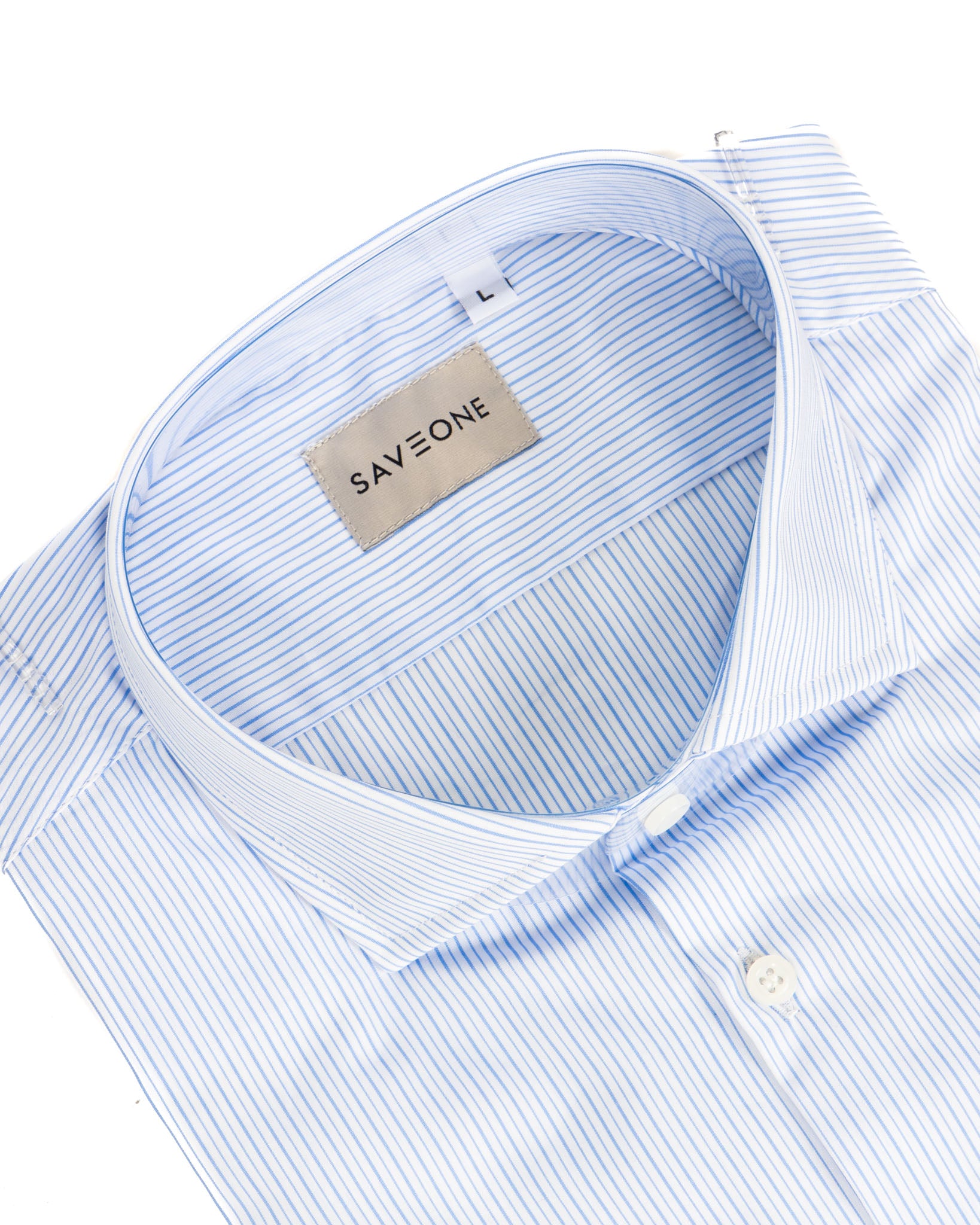 Camicia - slim fit mille righe azzurre
