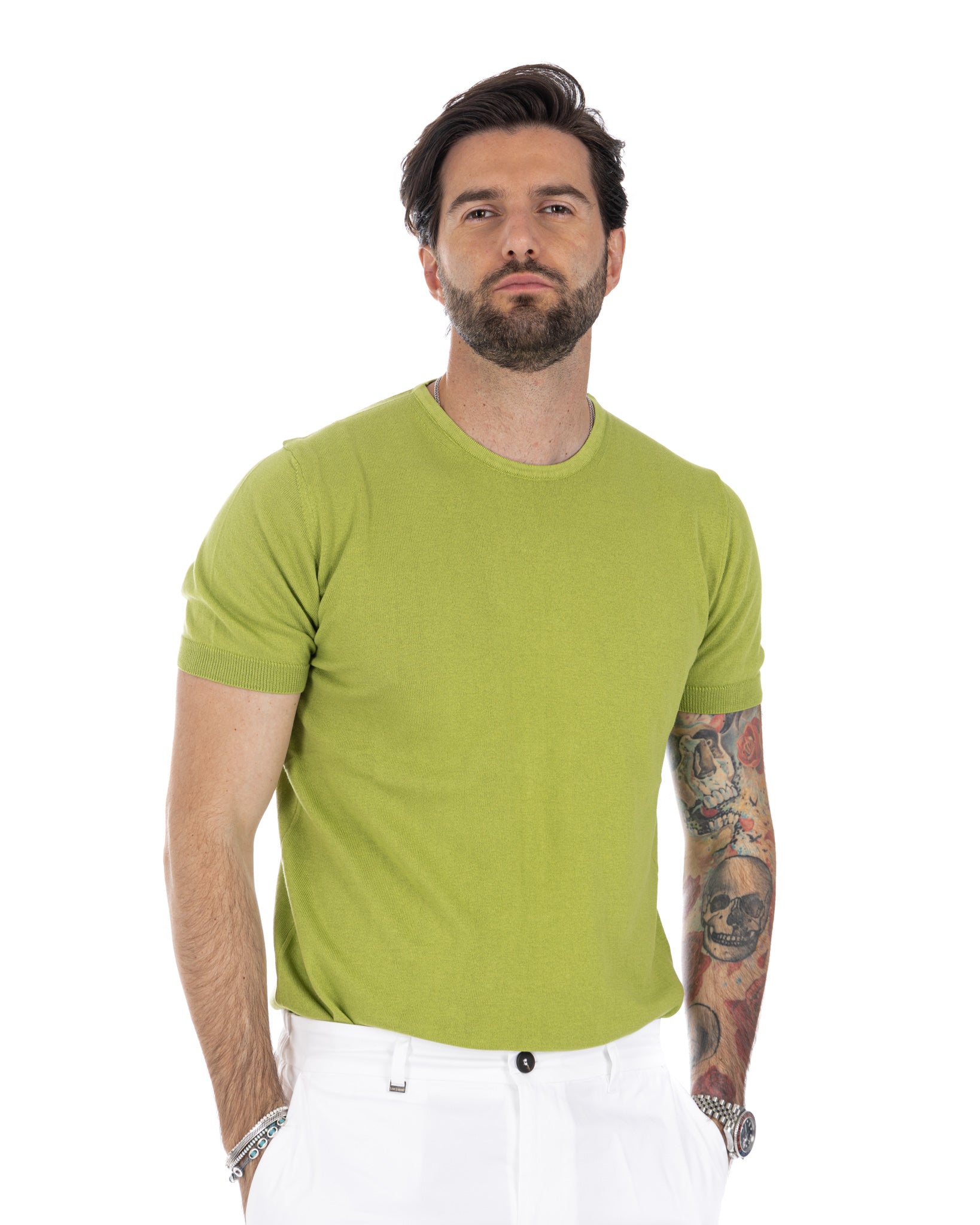 Jannik - t-shirt en maille de bambou