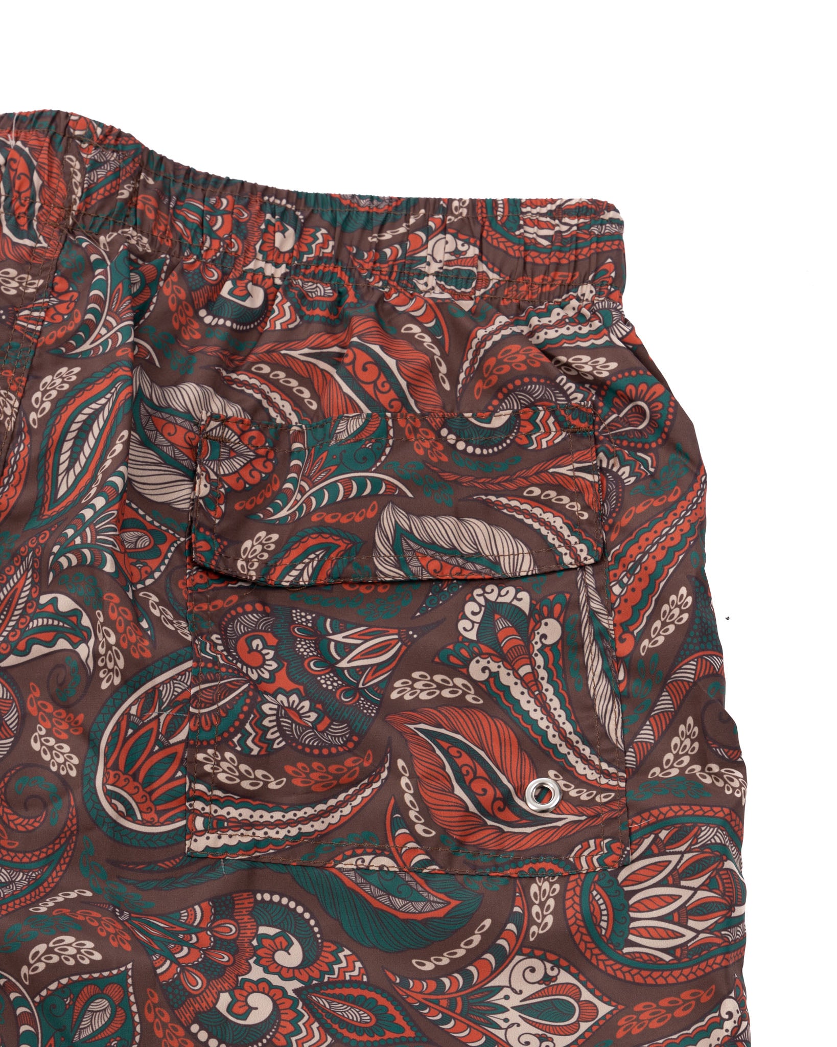 Paisley - Bañador estampado naranja
