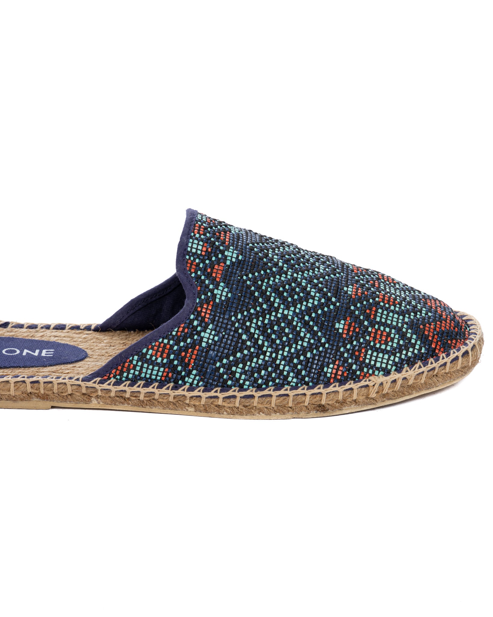Portofino - multicolor blue espadrilles mules