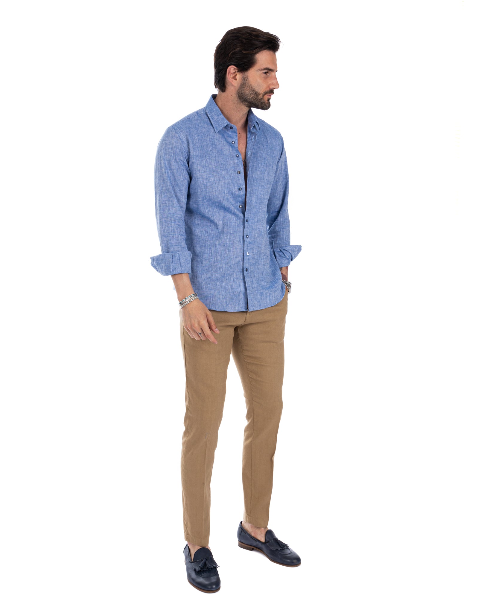 Praiano - chemise française en lin denim