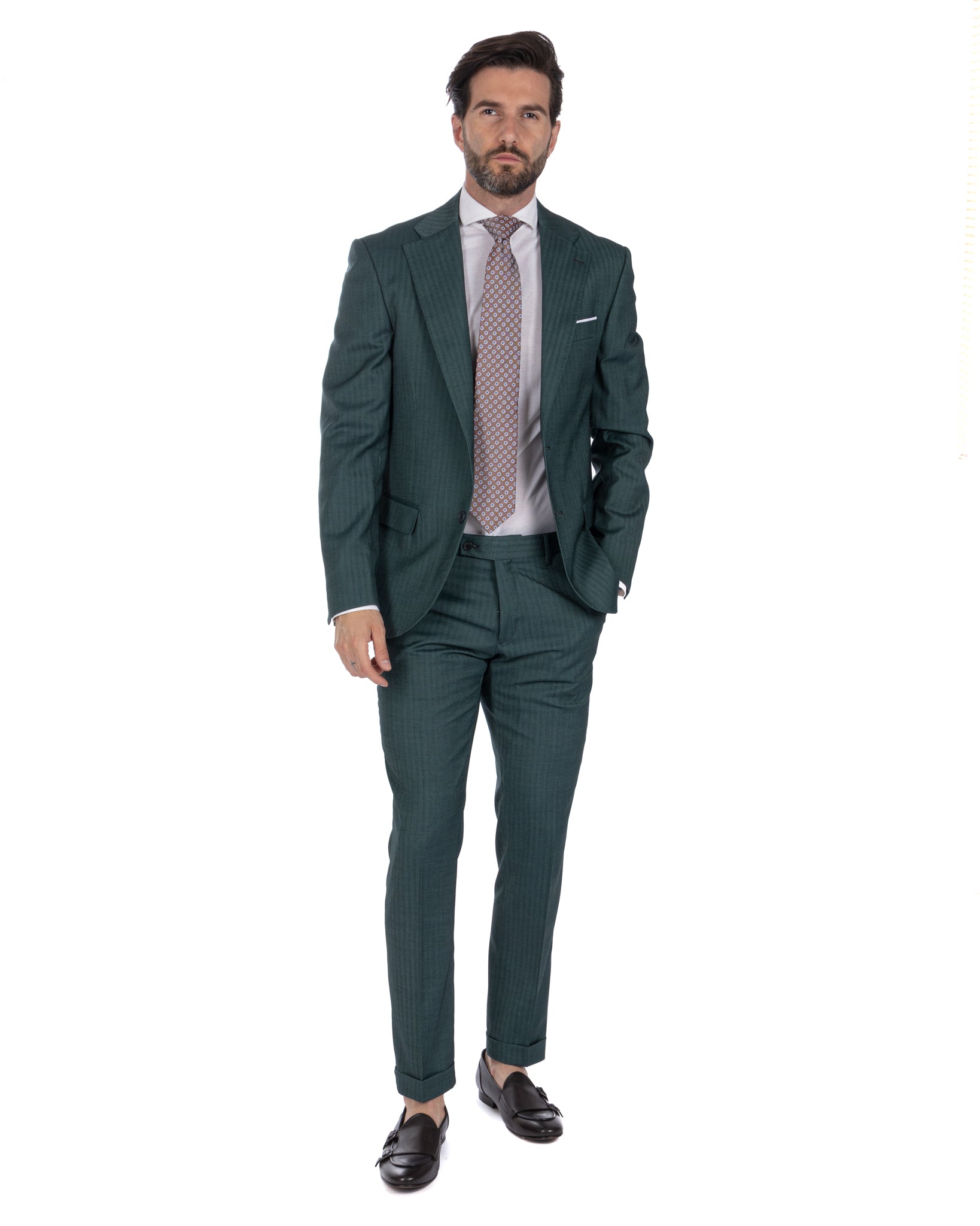 Paris - green solaro single-breasted suit
