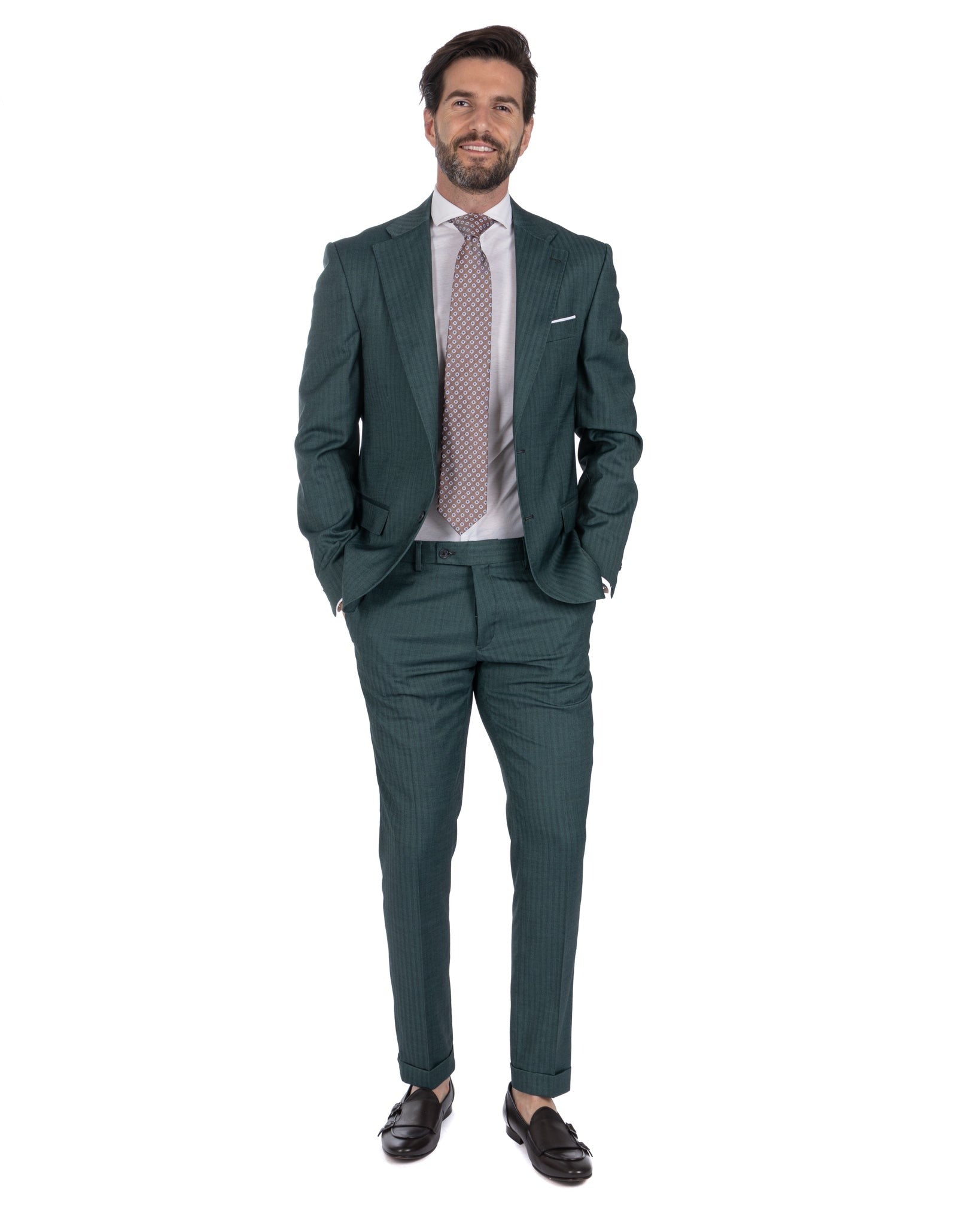 Paris - green solaro single-breasted suit