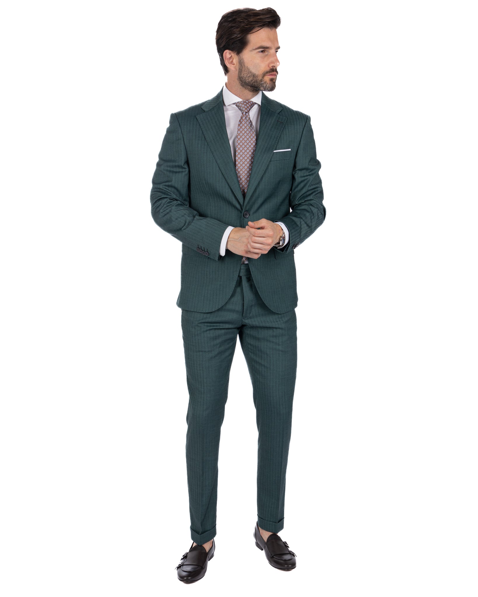 Paris - green solaro single-breasted suit
