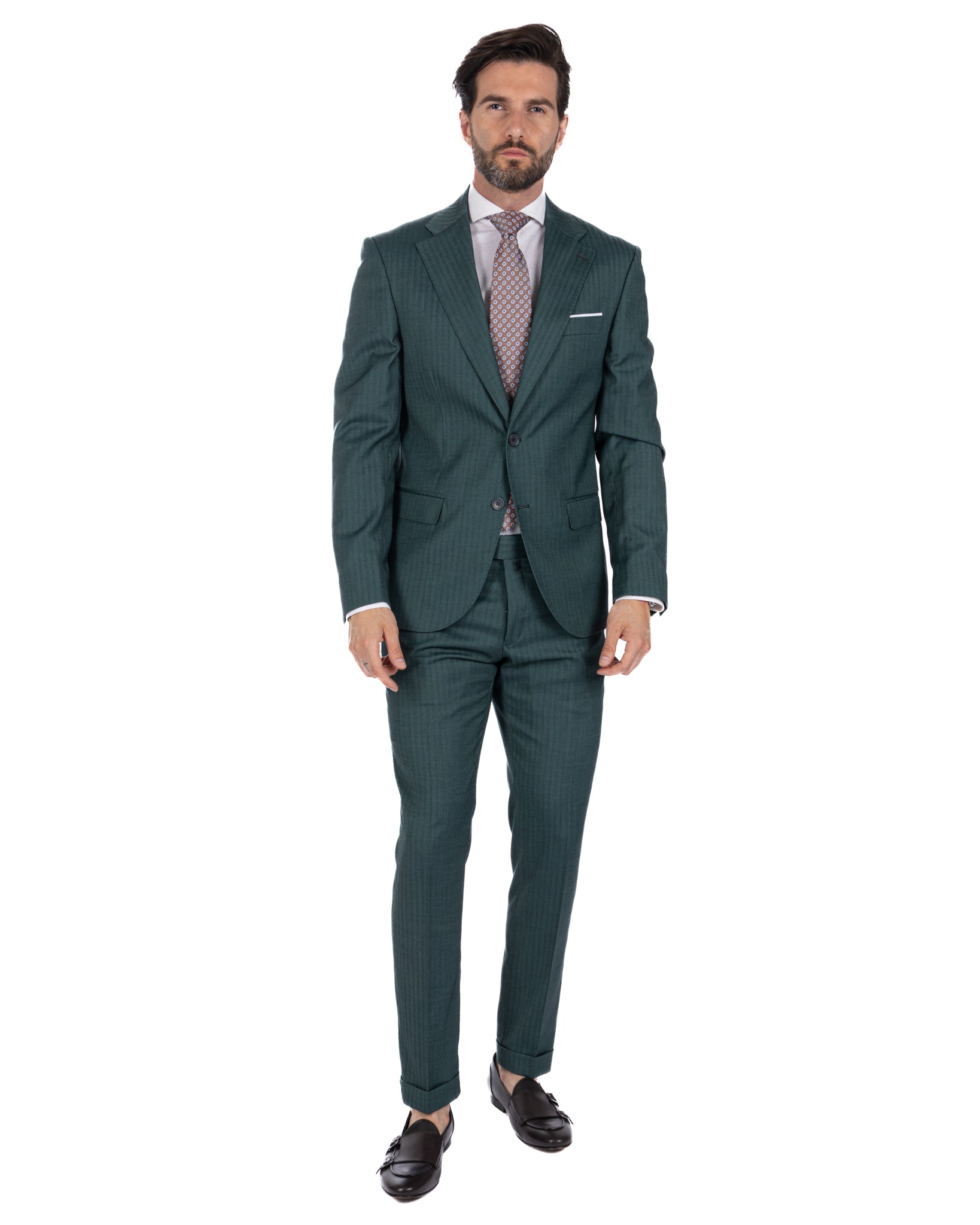 Paris - green solaro single-breasted suit