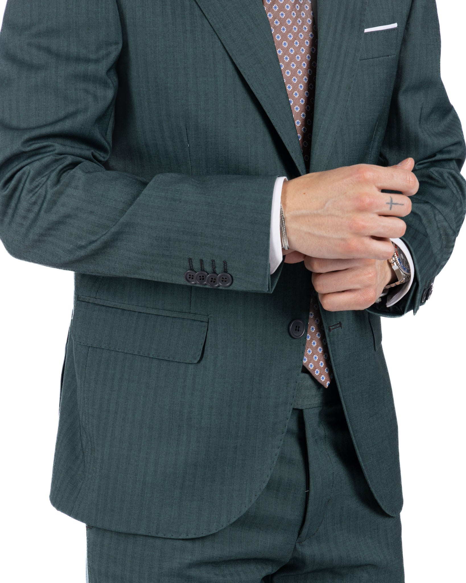 Paris - green solaro single-breasted suit