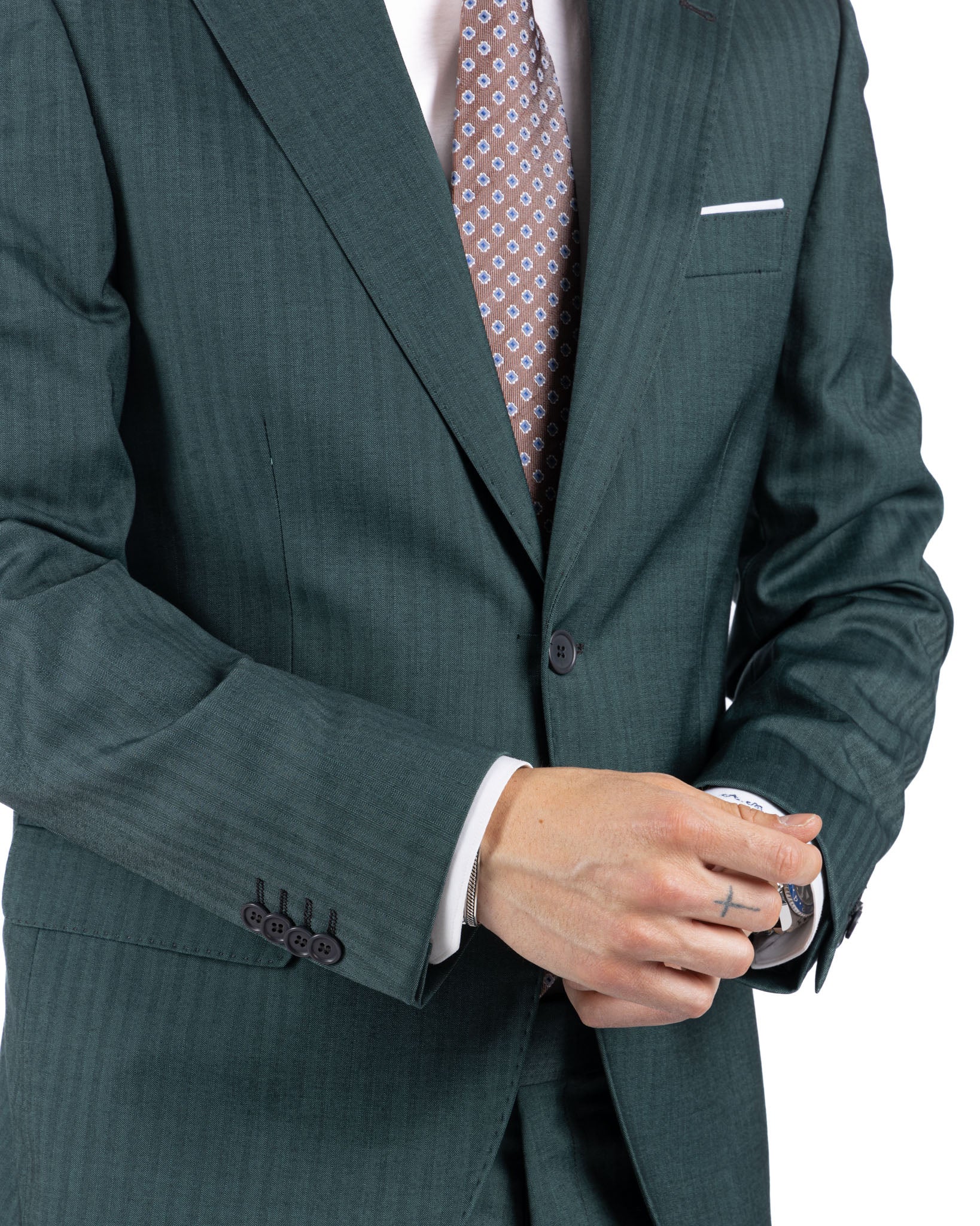 Paris - green solaro single-breasted suit