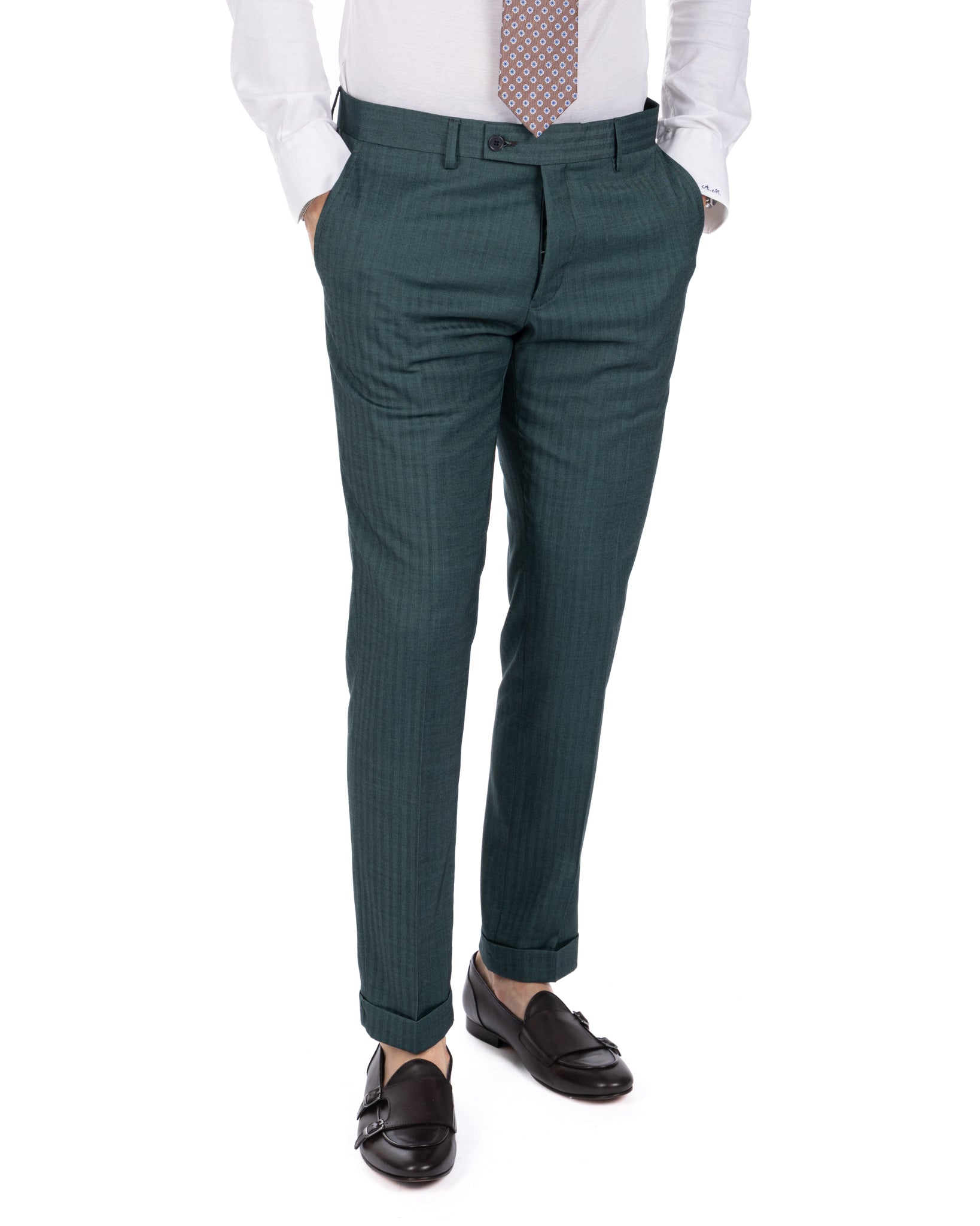Paris - green solaro single-breasted suit