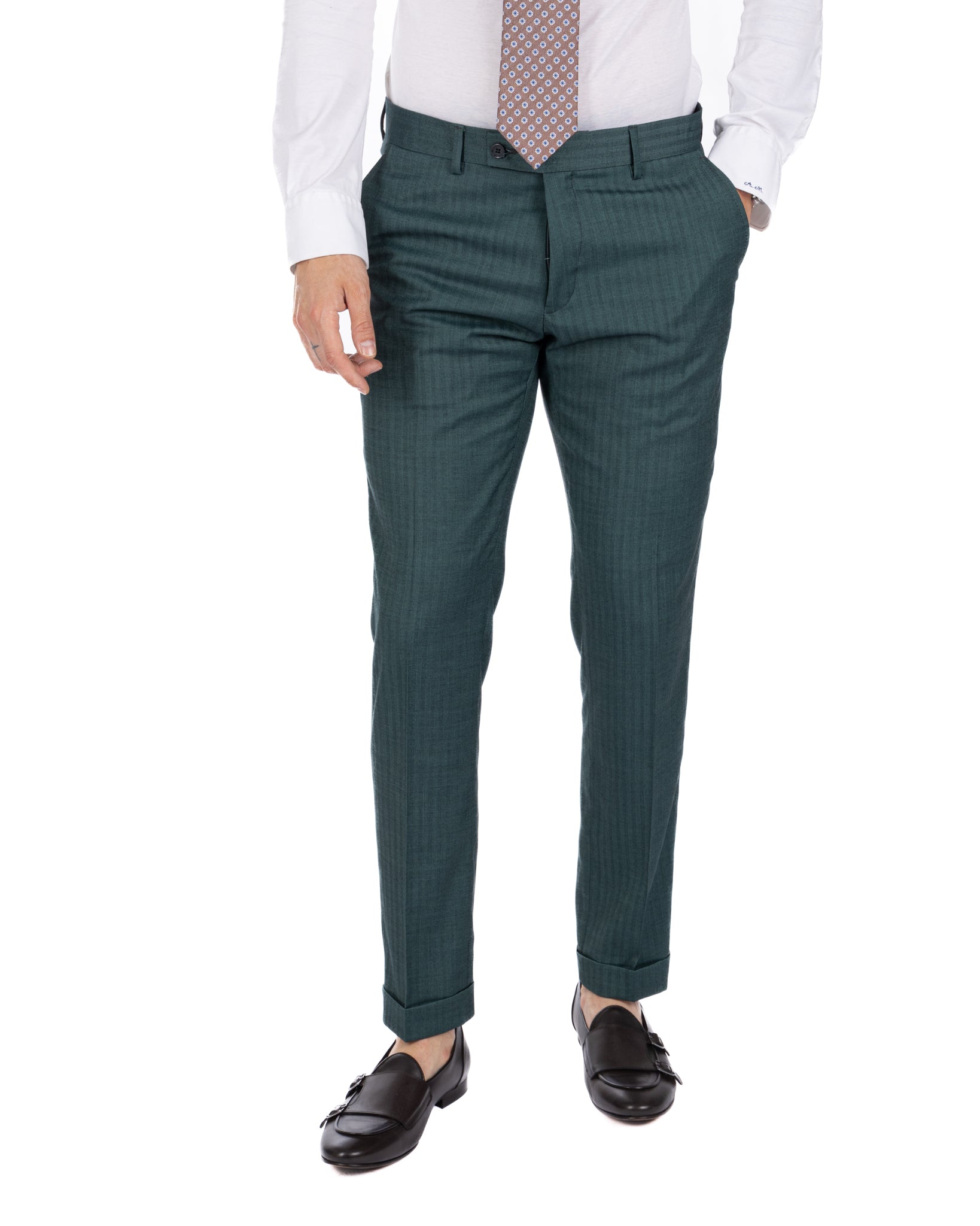 Paris - green solaro single-breasted suit