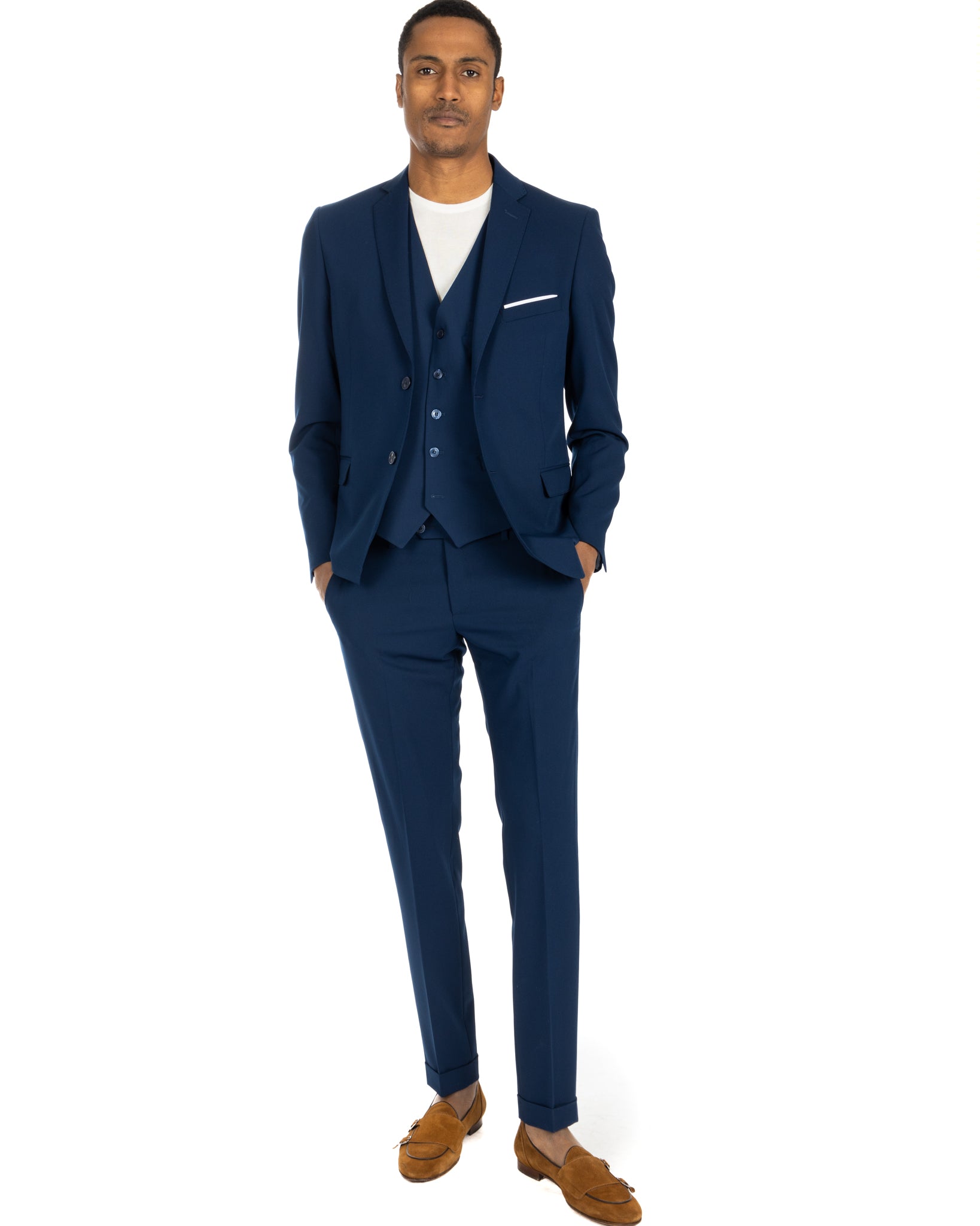 Brema - blue basic trousers