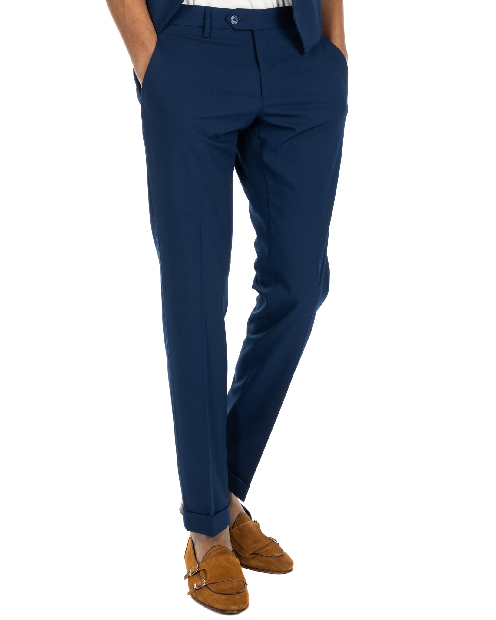 Brema - blue basic trousers