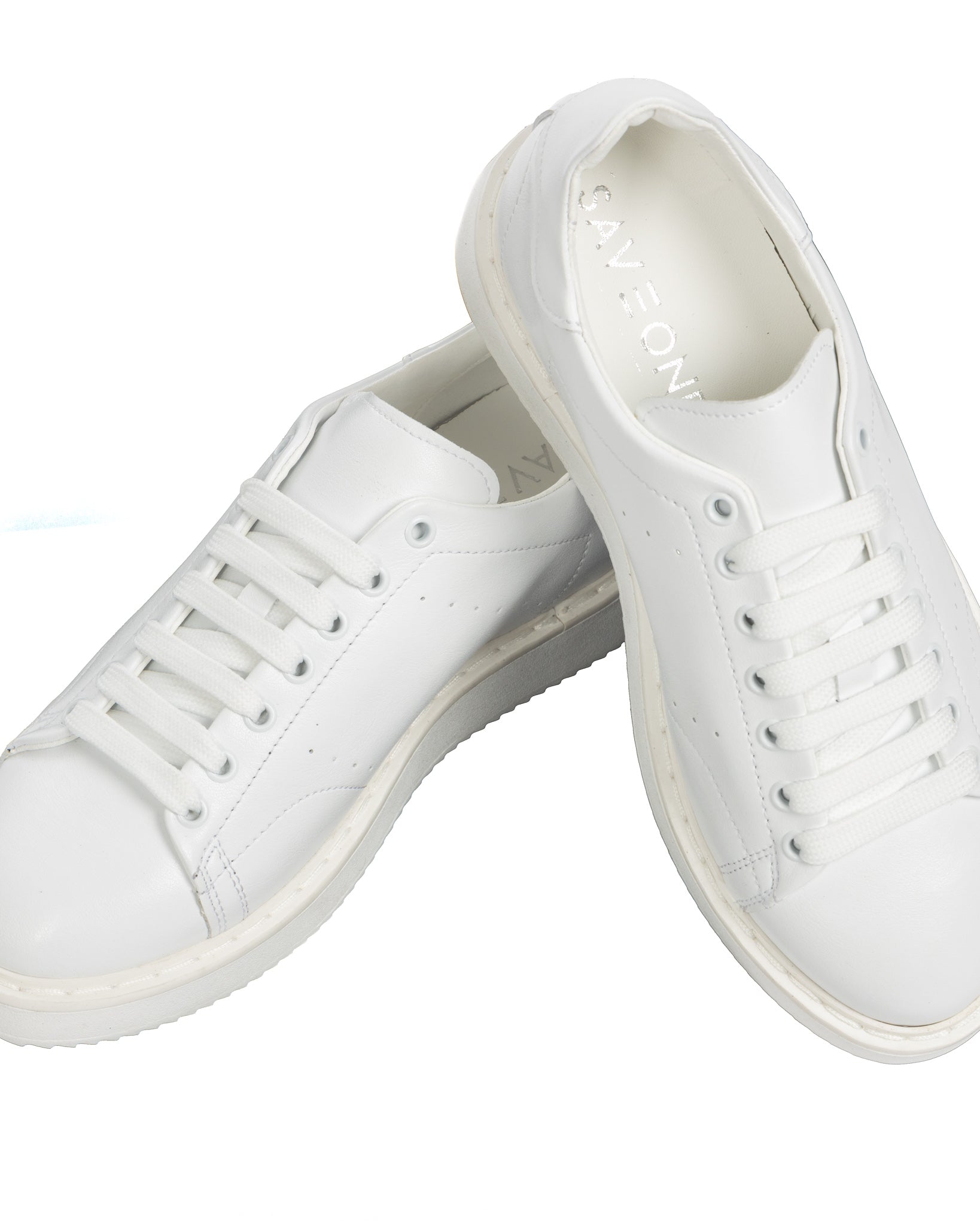 S01 - white leather sneakers