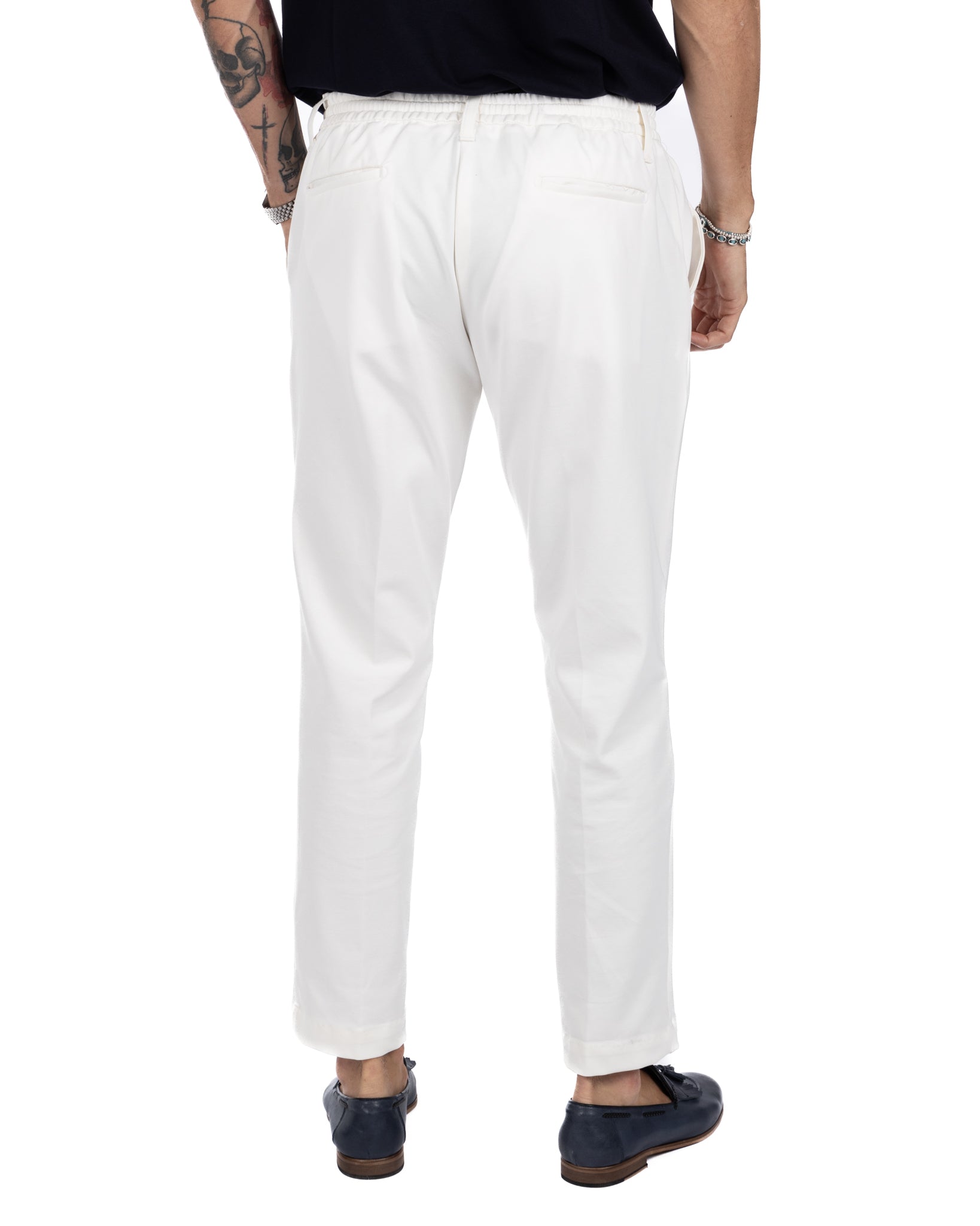 Shelby - pantalon en coton crème