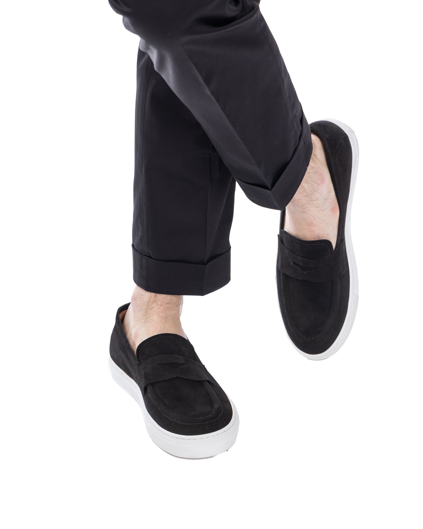 Salvador - black suede slip-on