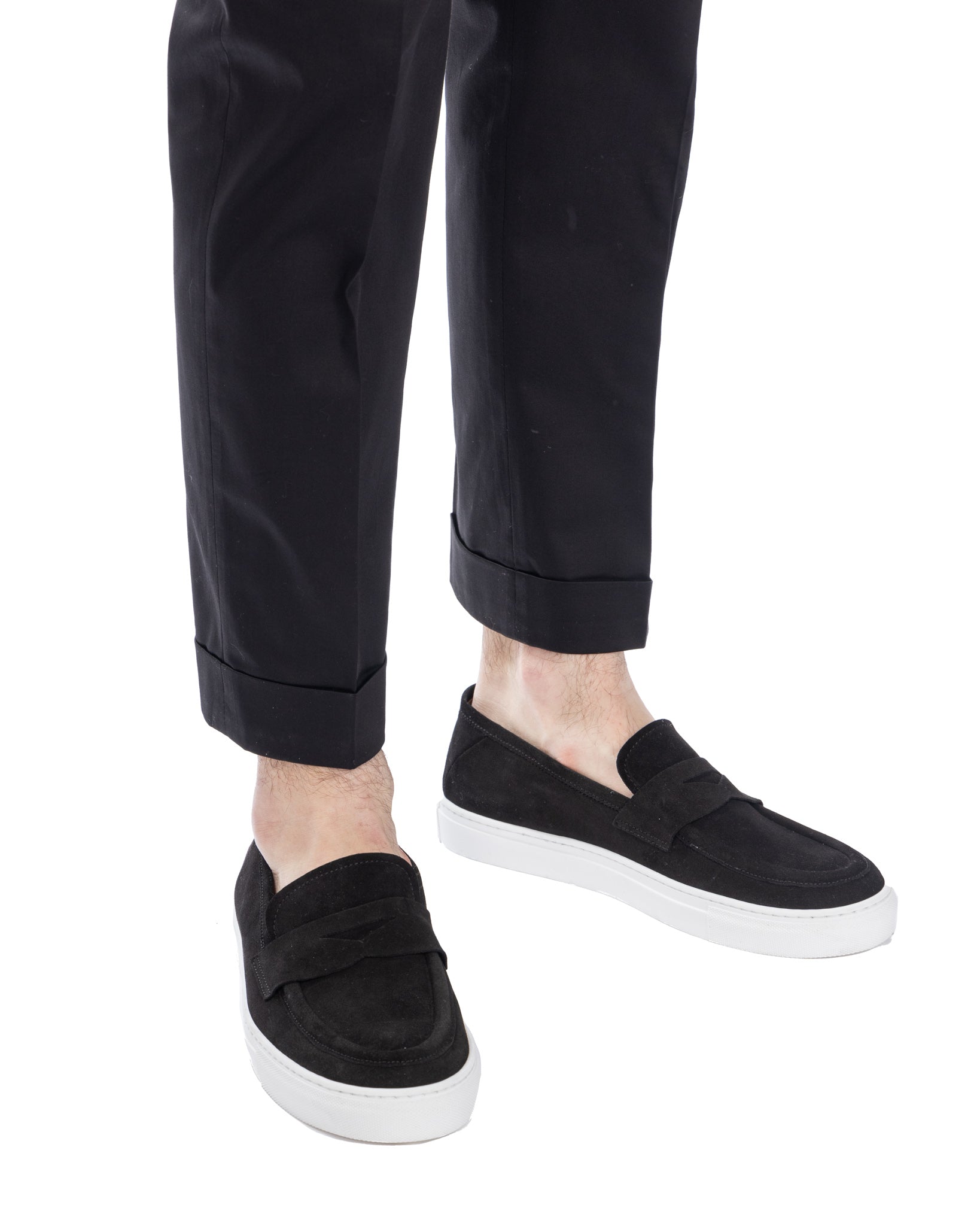 Salvador - black suede slip-on