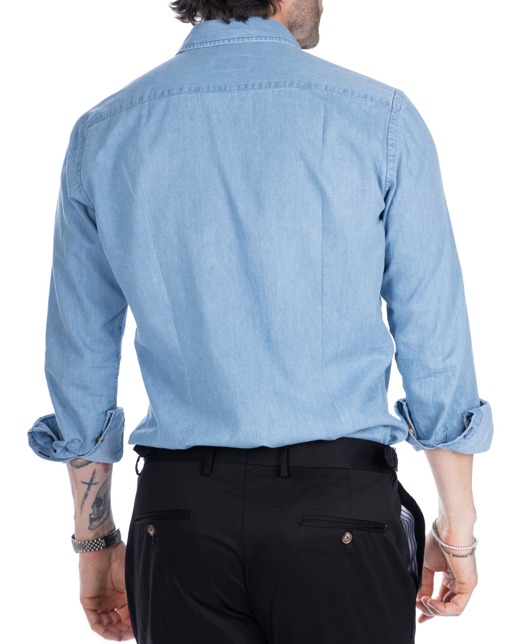 Mark - light wash denim shirt