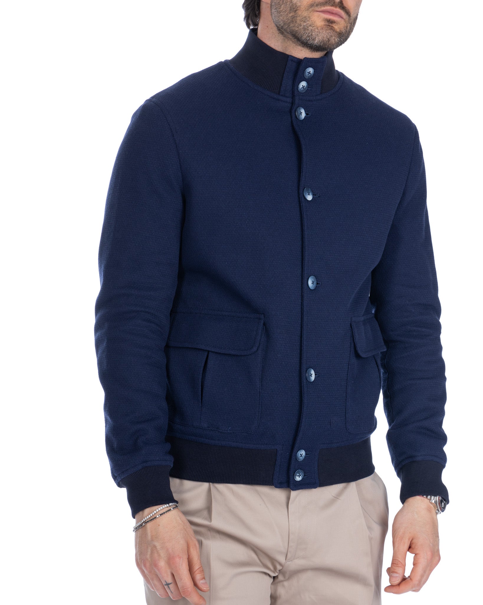 Trieste - bomber en coton bleu