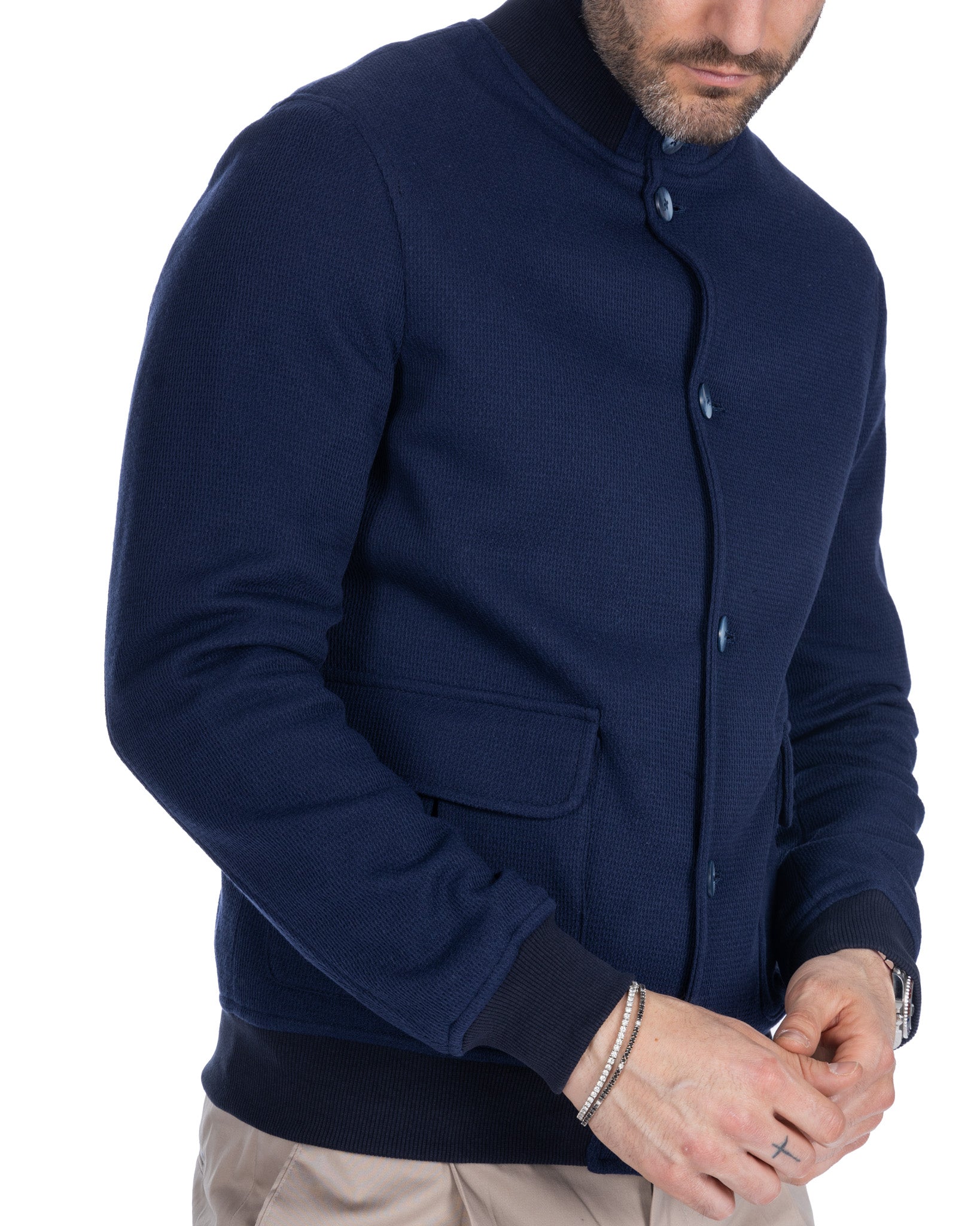 Trieste - bomber en coton bleu