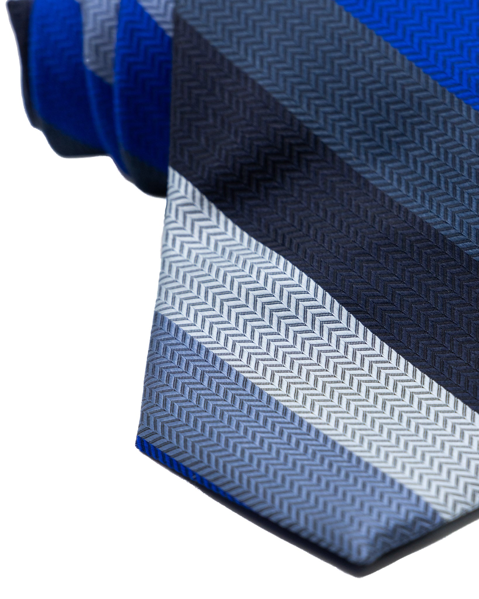 Tie - in silk with multicolored stripes
