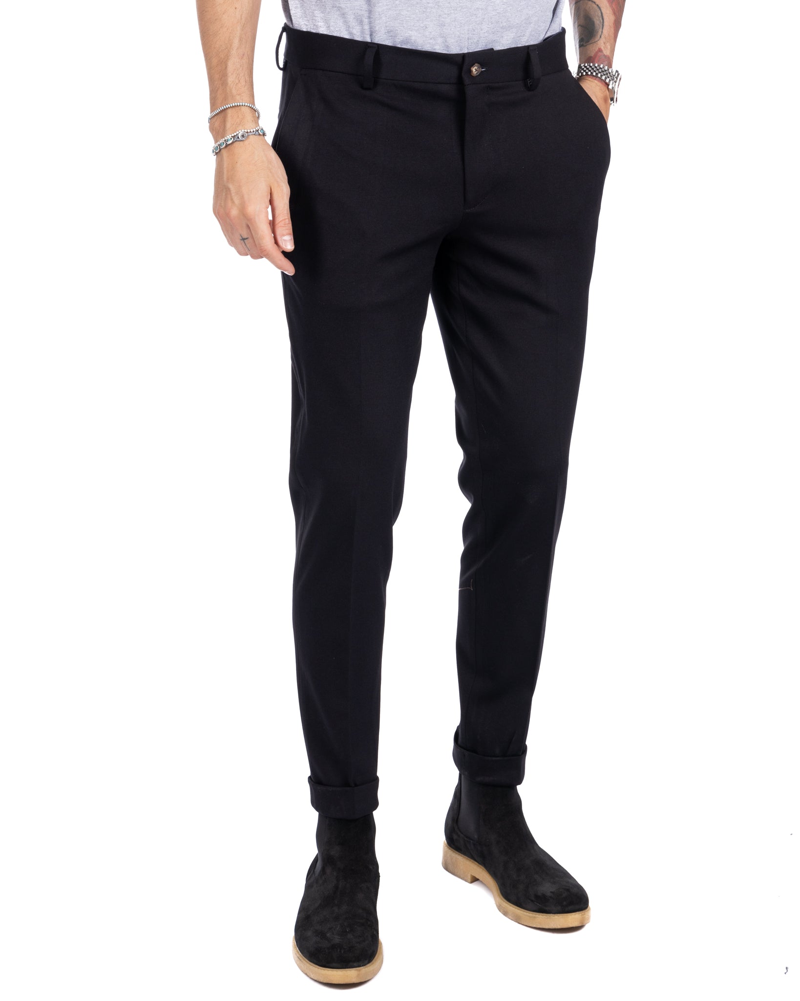 Mustang - pantalone basic nero