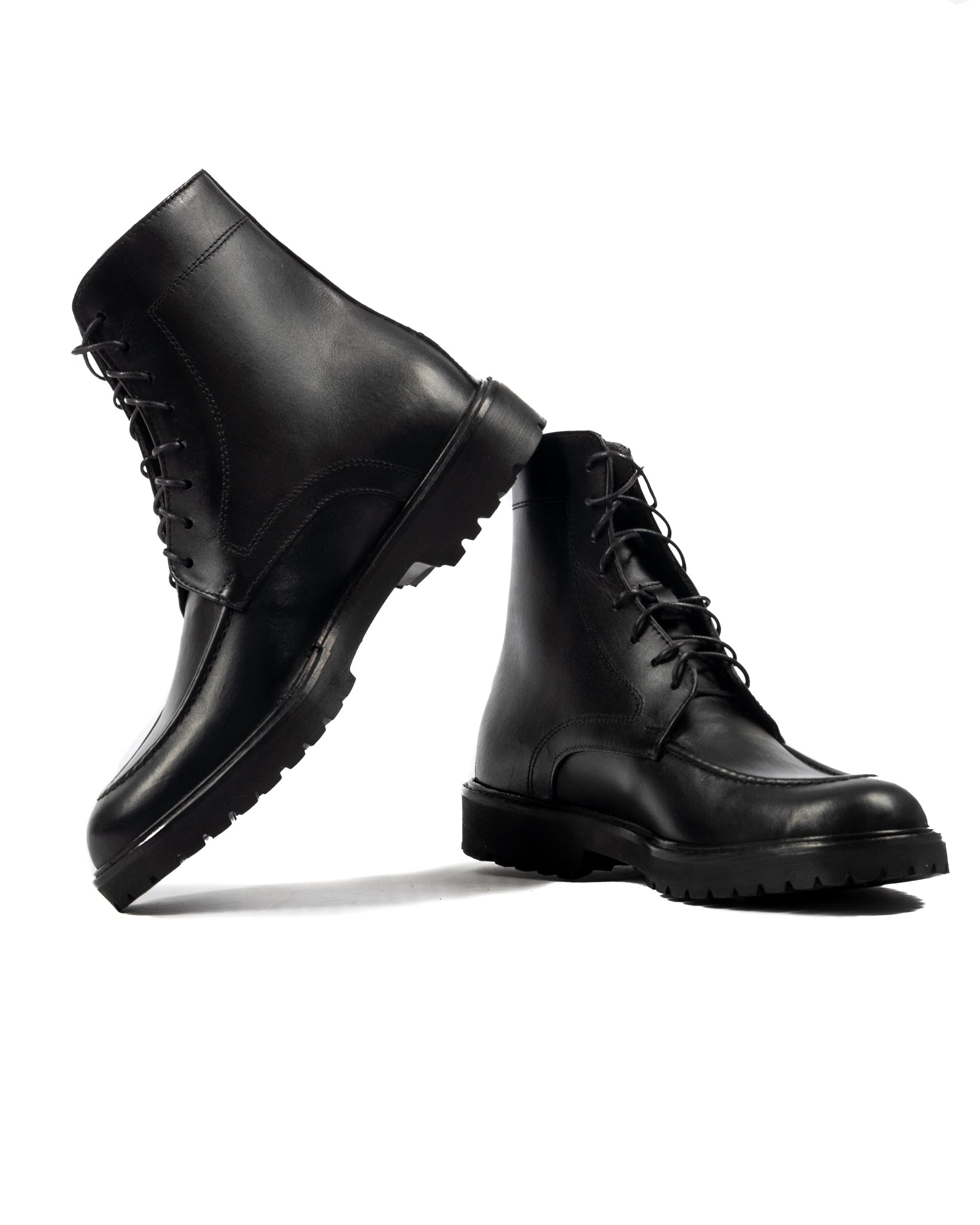 Astron - botte en cuir noir