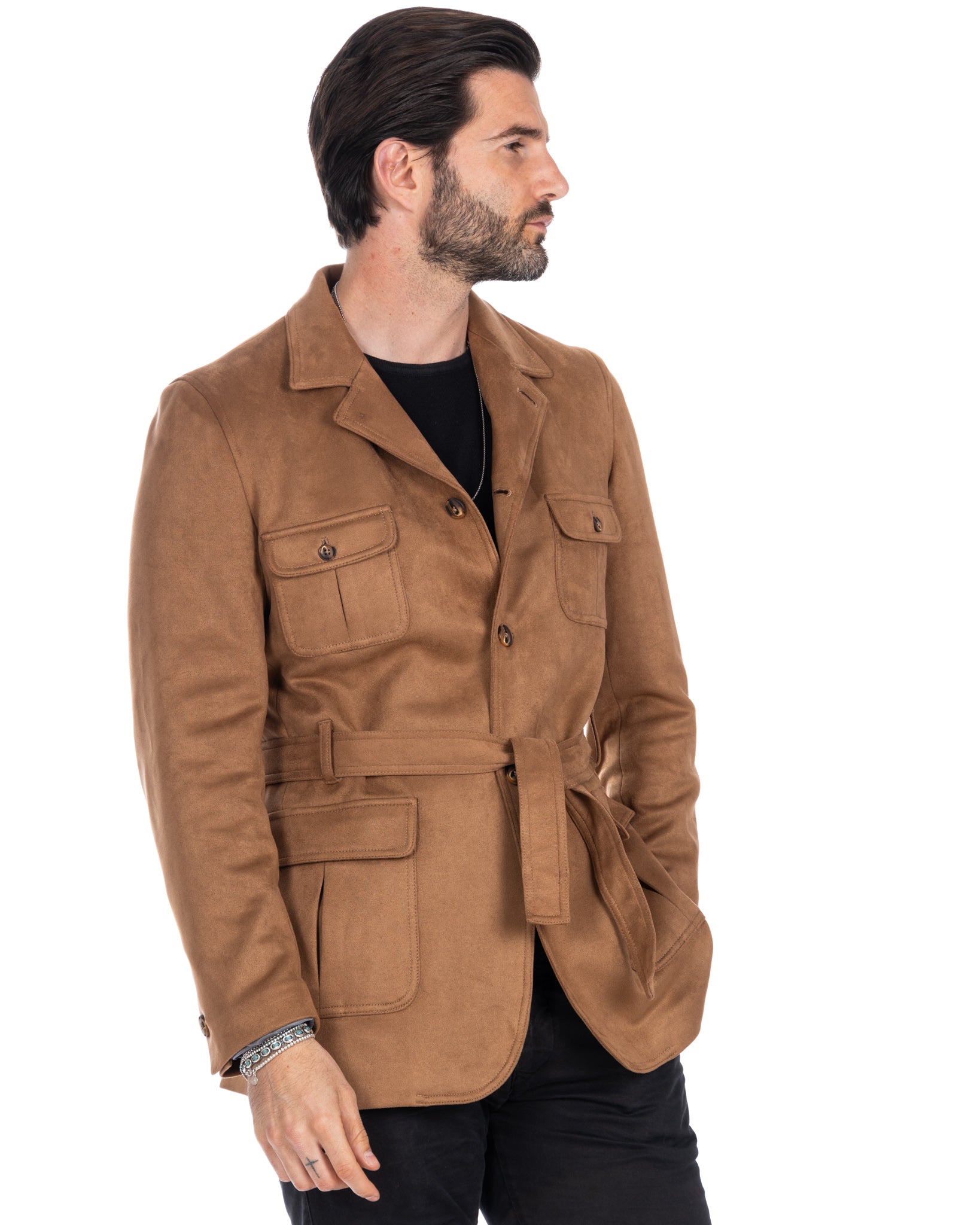 Levante - saharienne en éco-daim camel