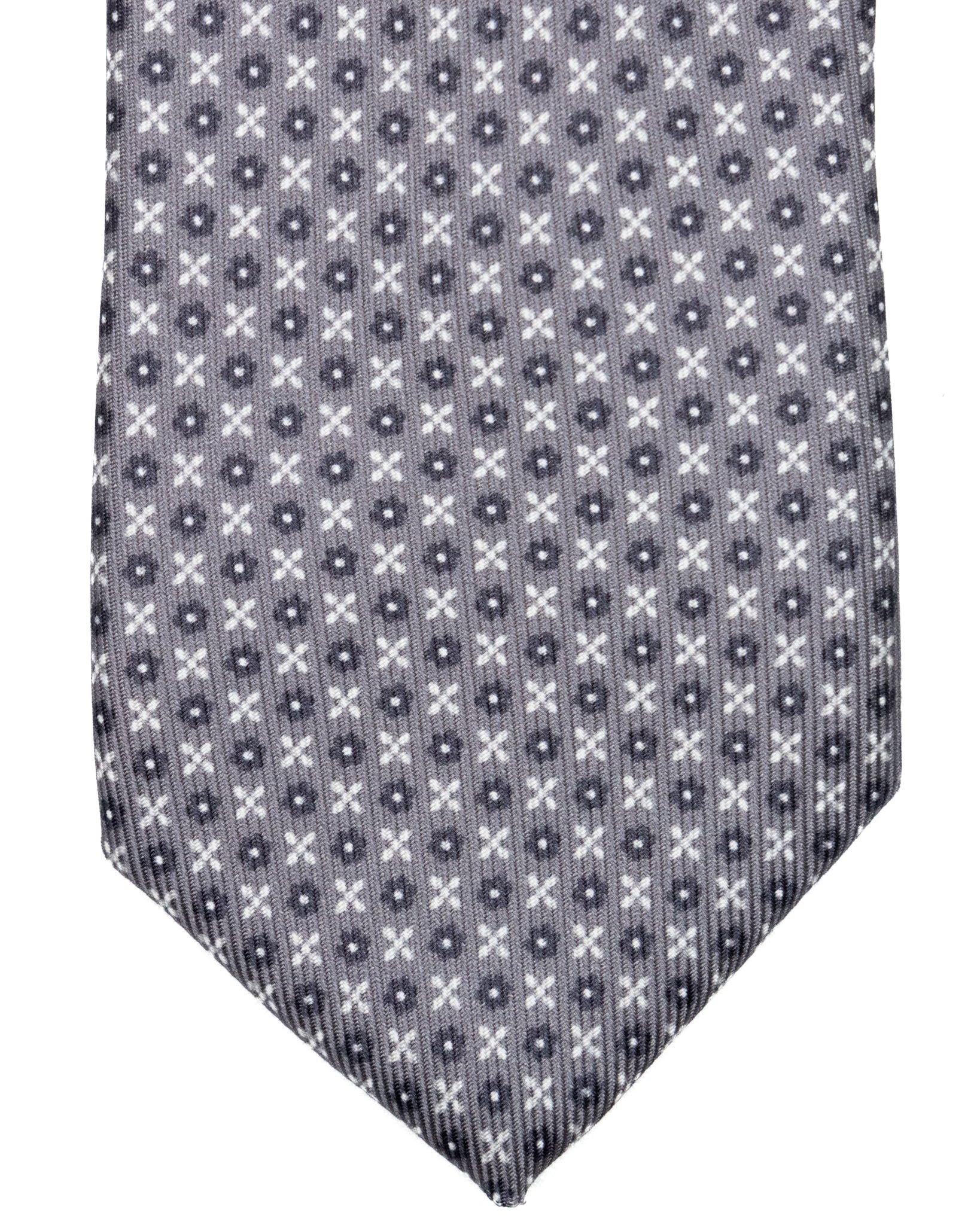 Tie - in blue woven silk