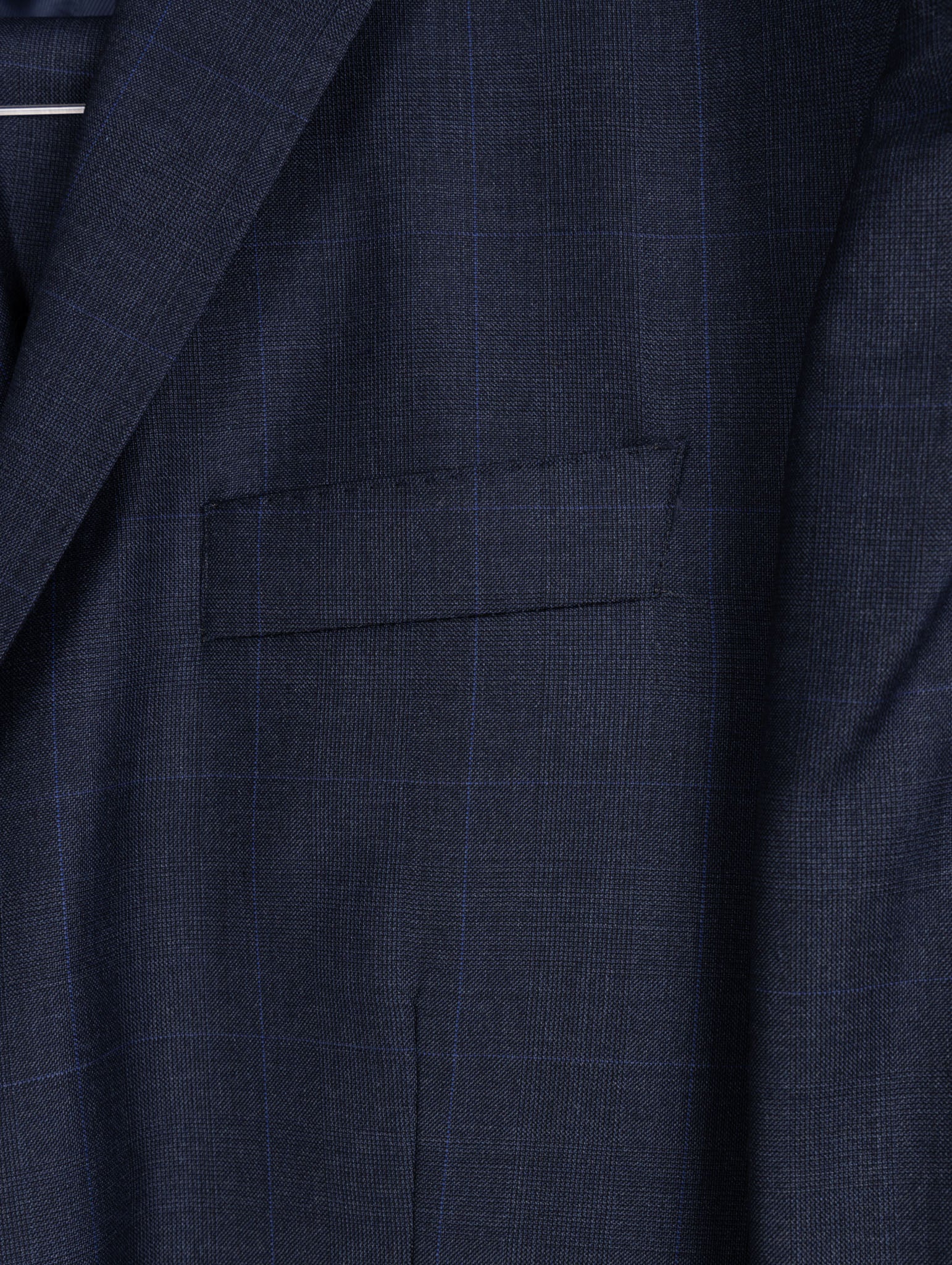 Costume carré bleu à simple boutonnage - Reda