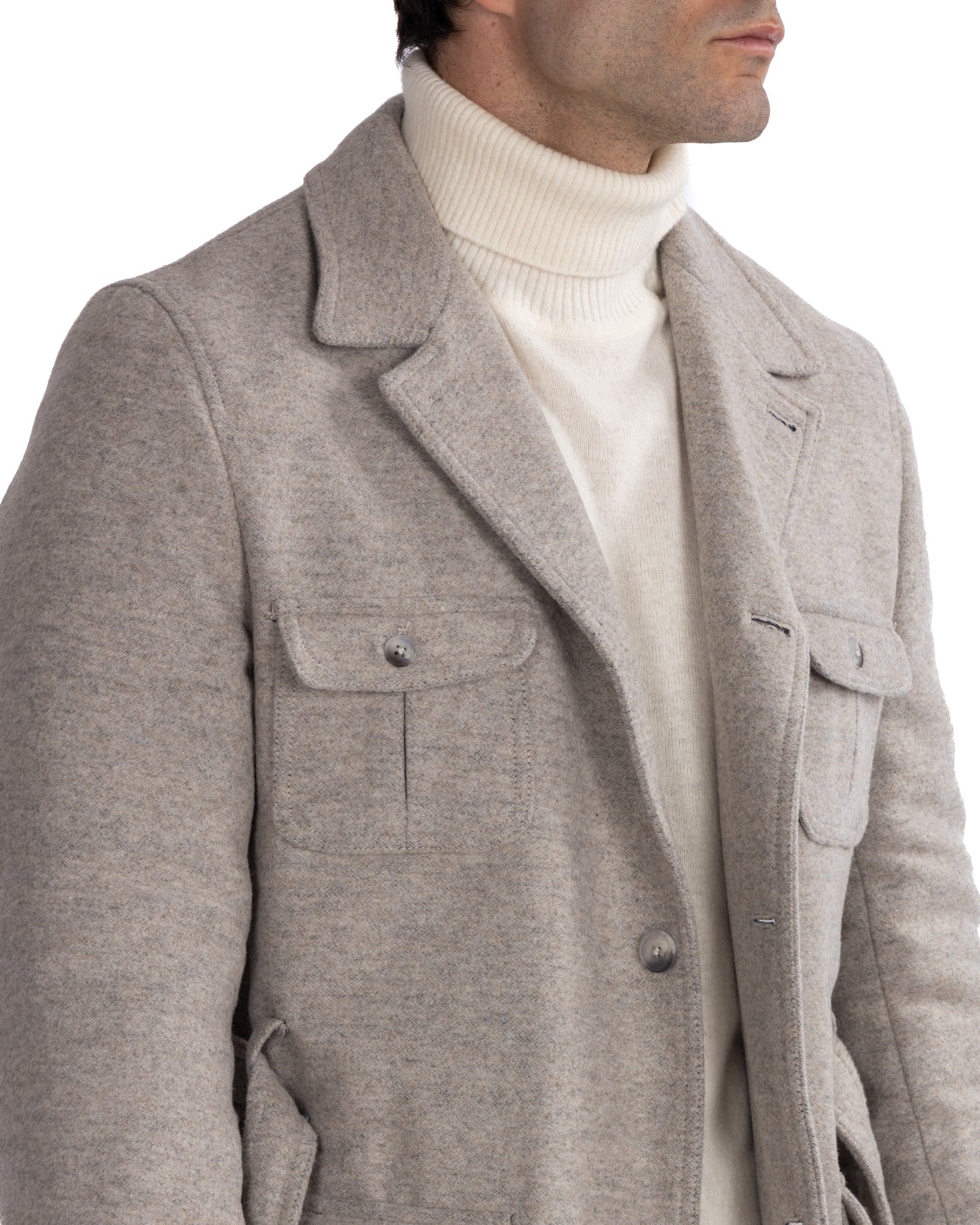 Ponente - Sand Wool Saharan Jacket