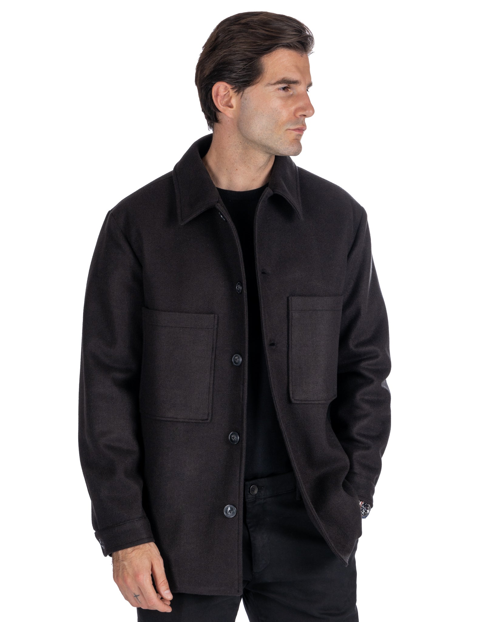Gervais - black quilted jacket