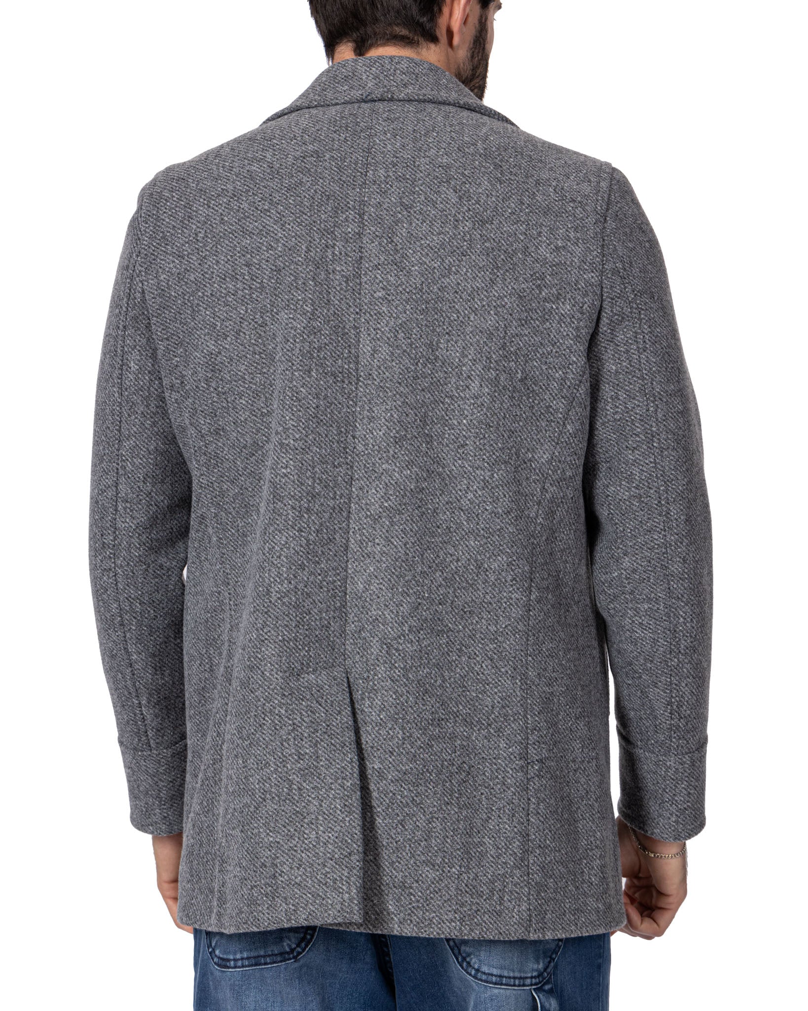 David - manteau 3/4 gris