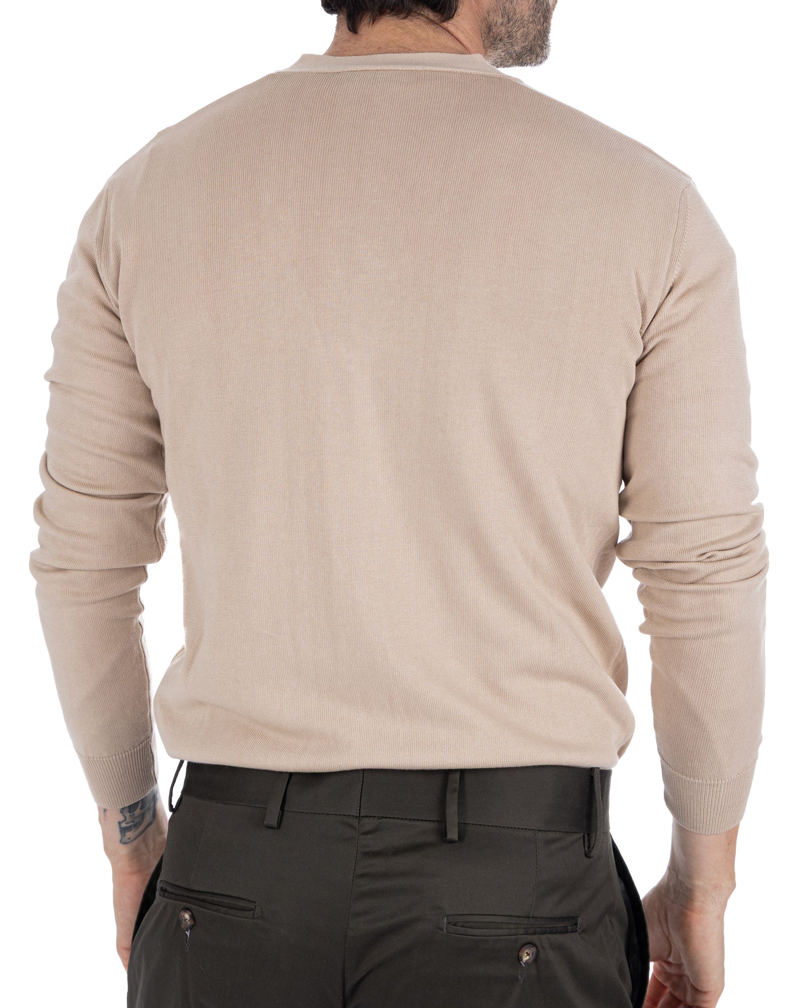 Alex - cardigan en coton beige