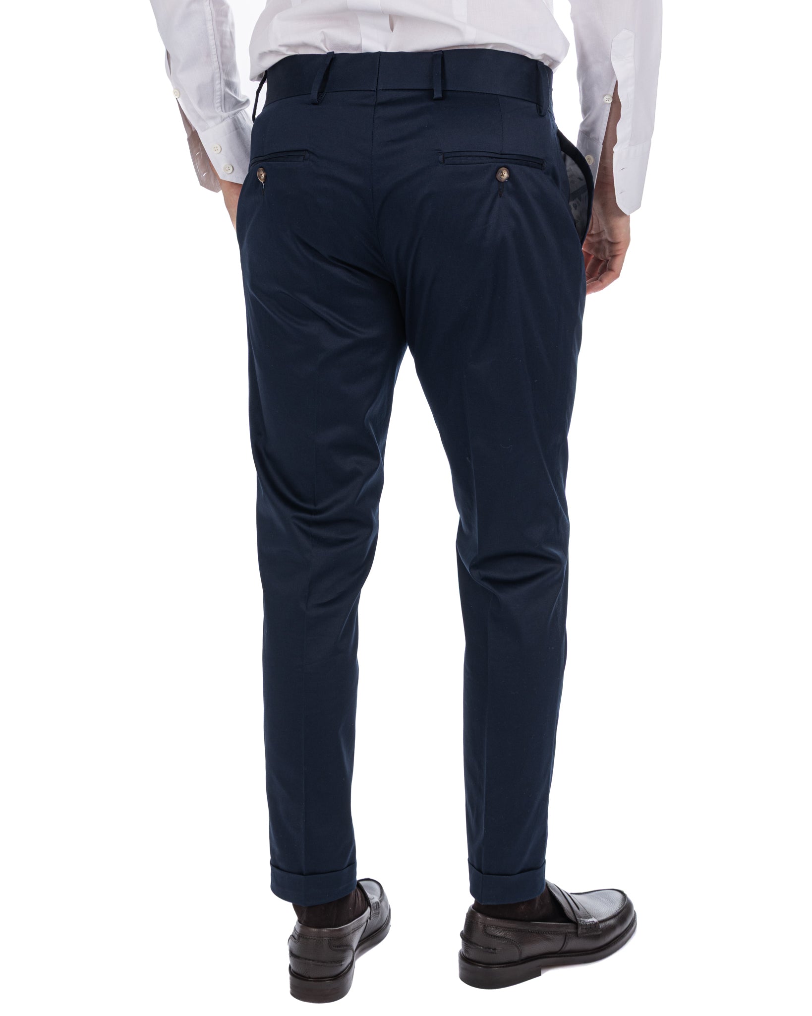 Marcel - blue cotton trousers
