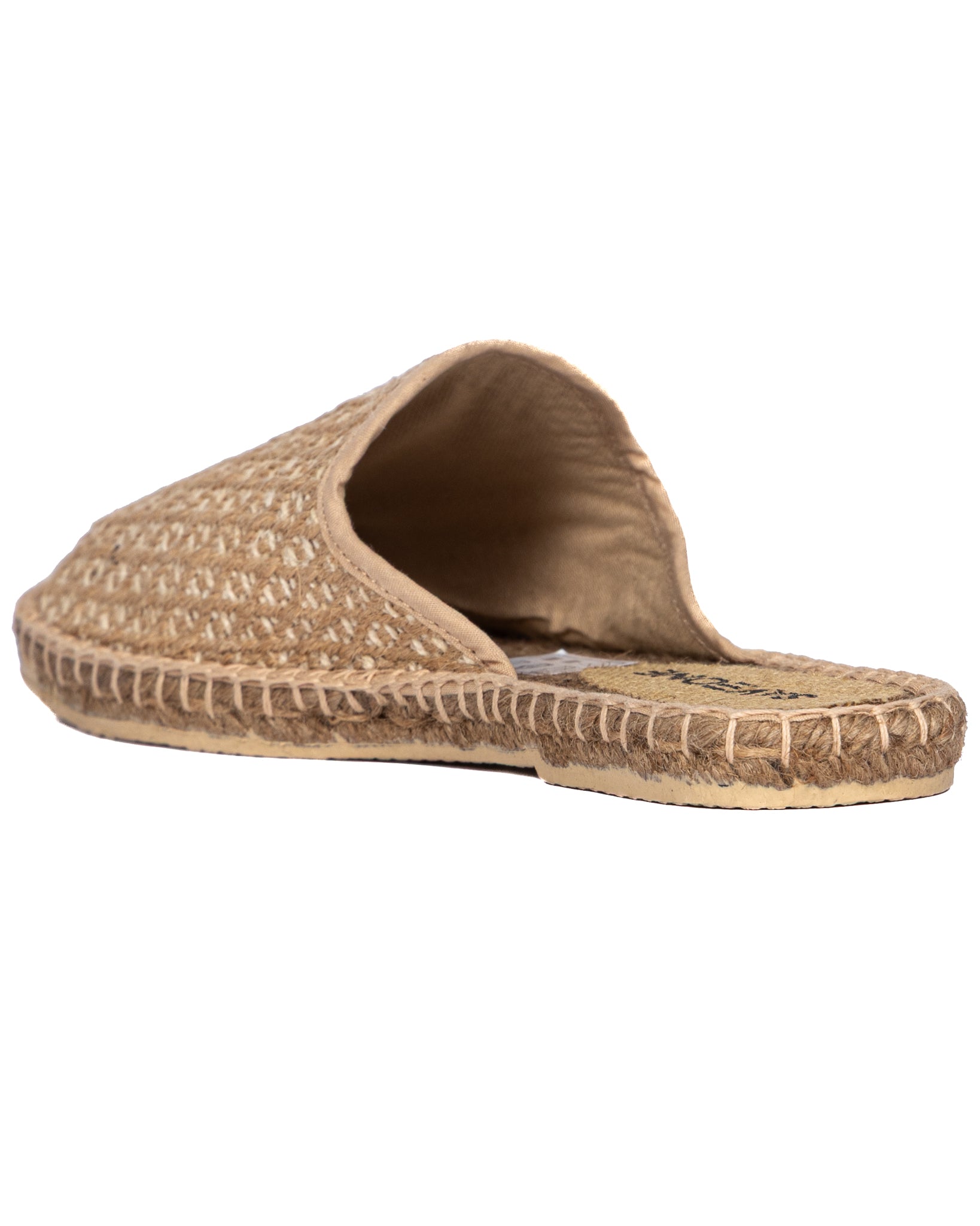 Marittimina - mules espadrillas intrecciata beige
